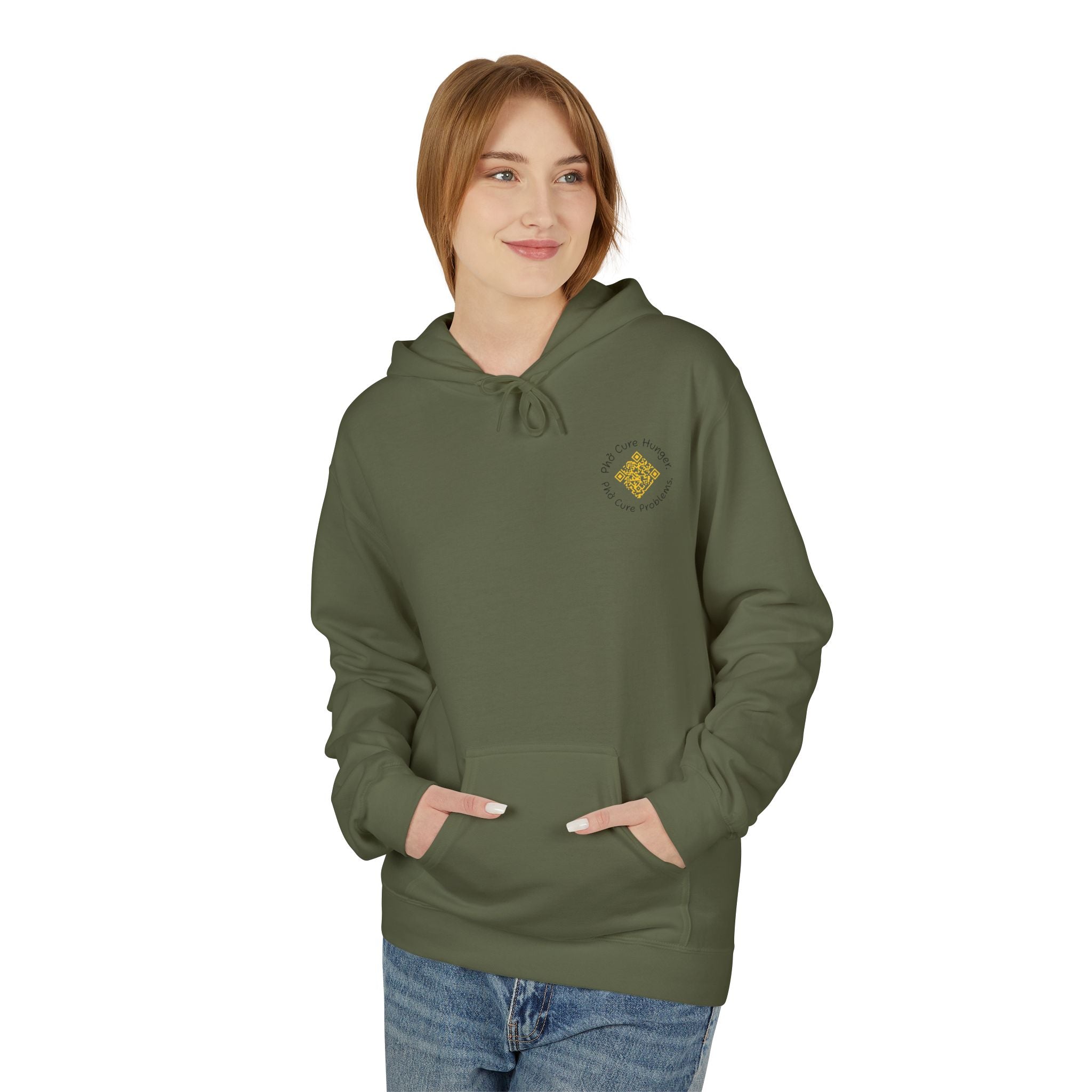 "Phở Cure Hunger. Phở Cure Problems."  Pullover Hoodie