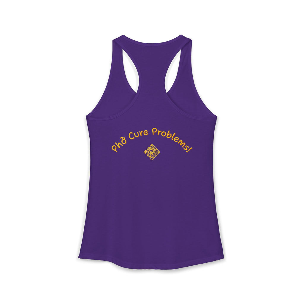 Women's "Phở Cure Problems!", "1st date!" Racerback Tank