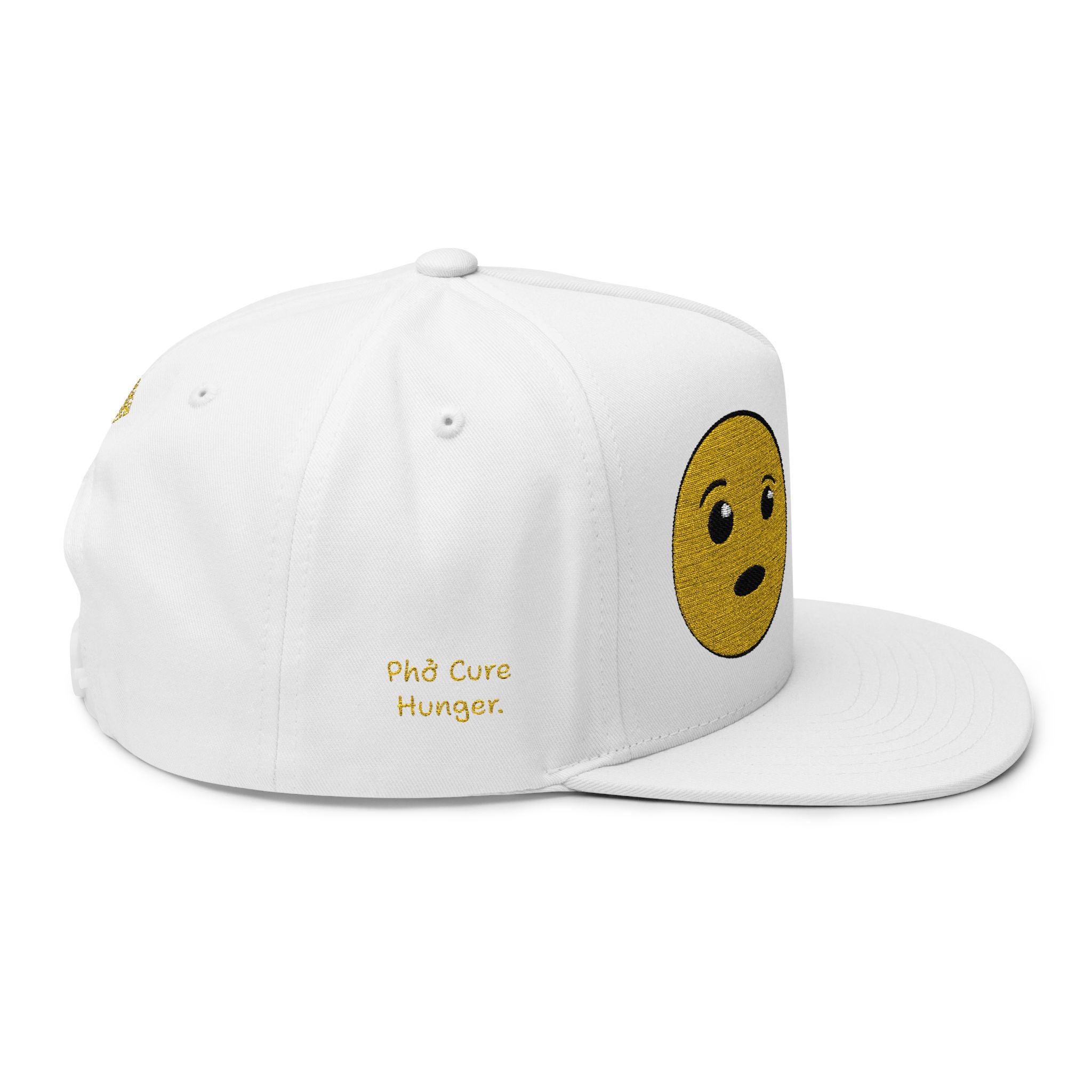 "Phở Cure Problems./Phở Cure Hunger." Embroidered Flat Bill Snapback