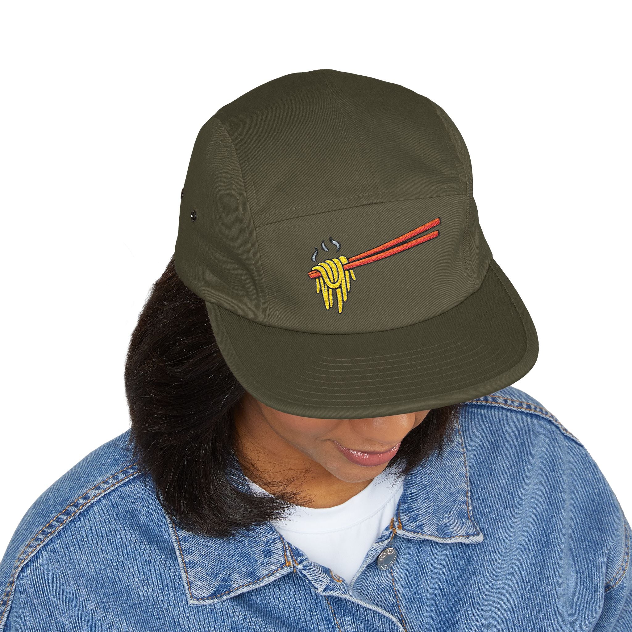 The "Phở My Life." Embroidered 5-Panel Cap