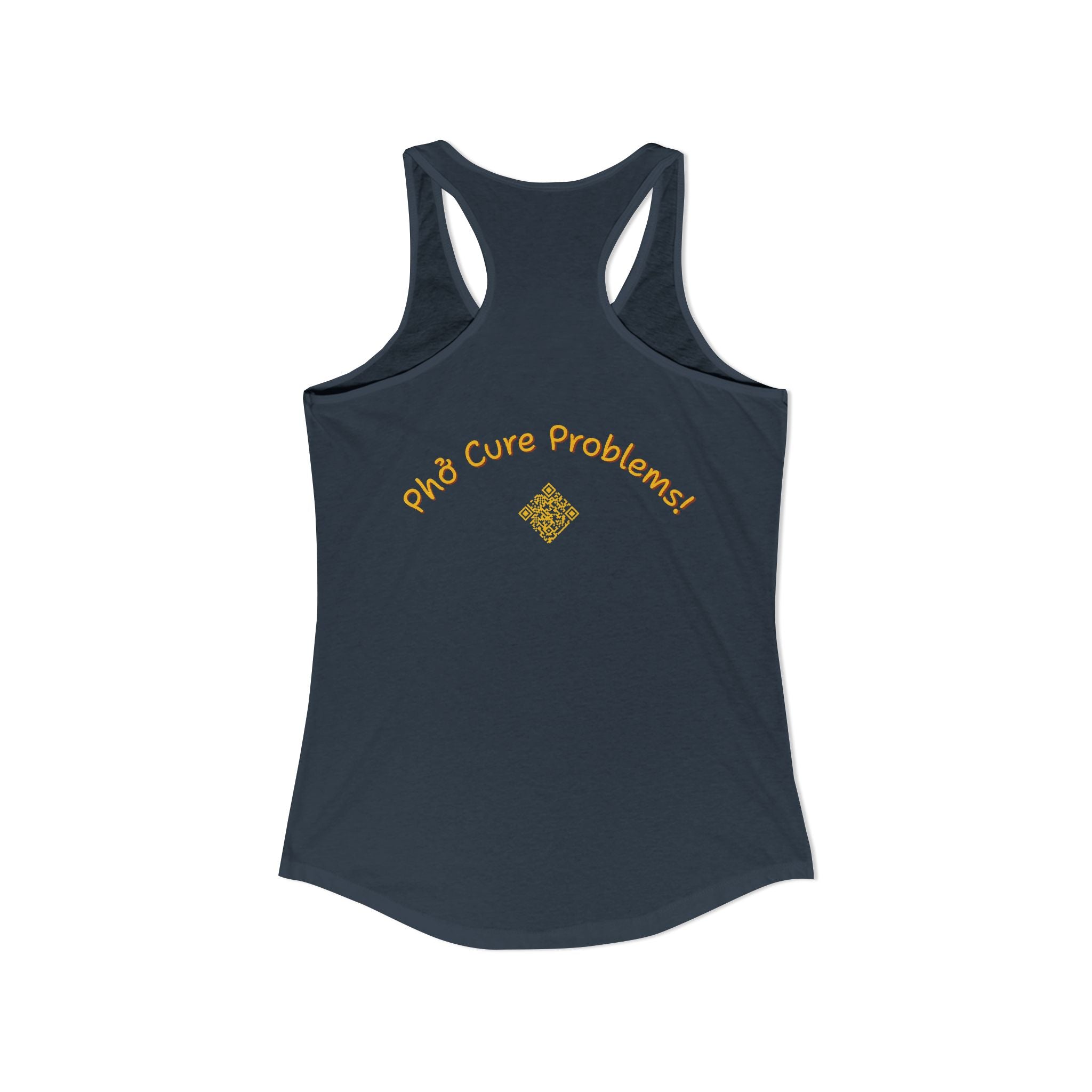Women's "Phở Cure Problems!", "1st date!" Racerback Tank