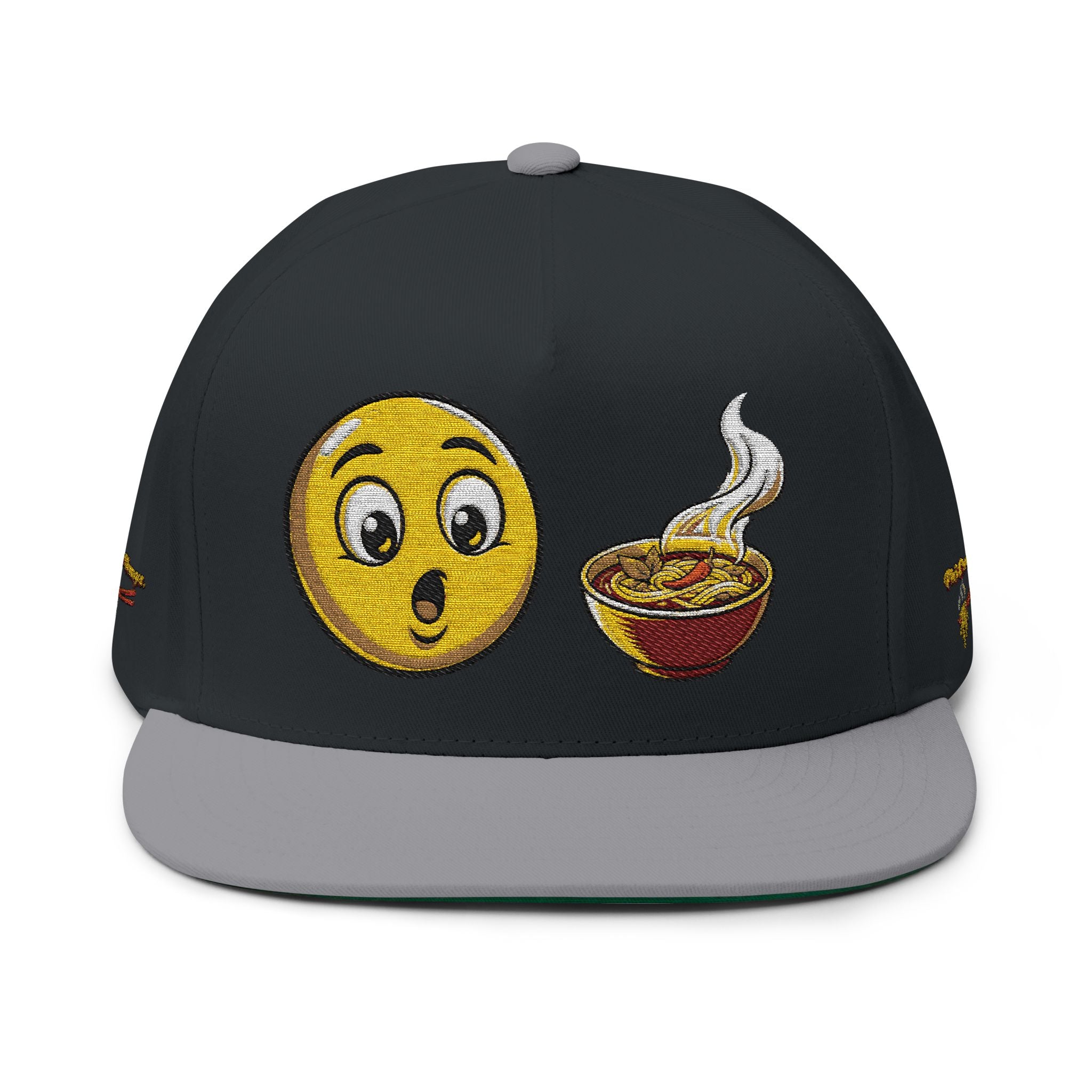 NEW*"Phở Cure Hunger." Embroidered Flat Bill Snapback