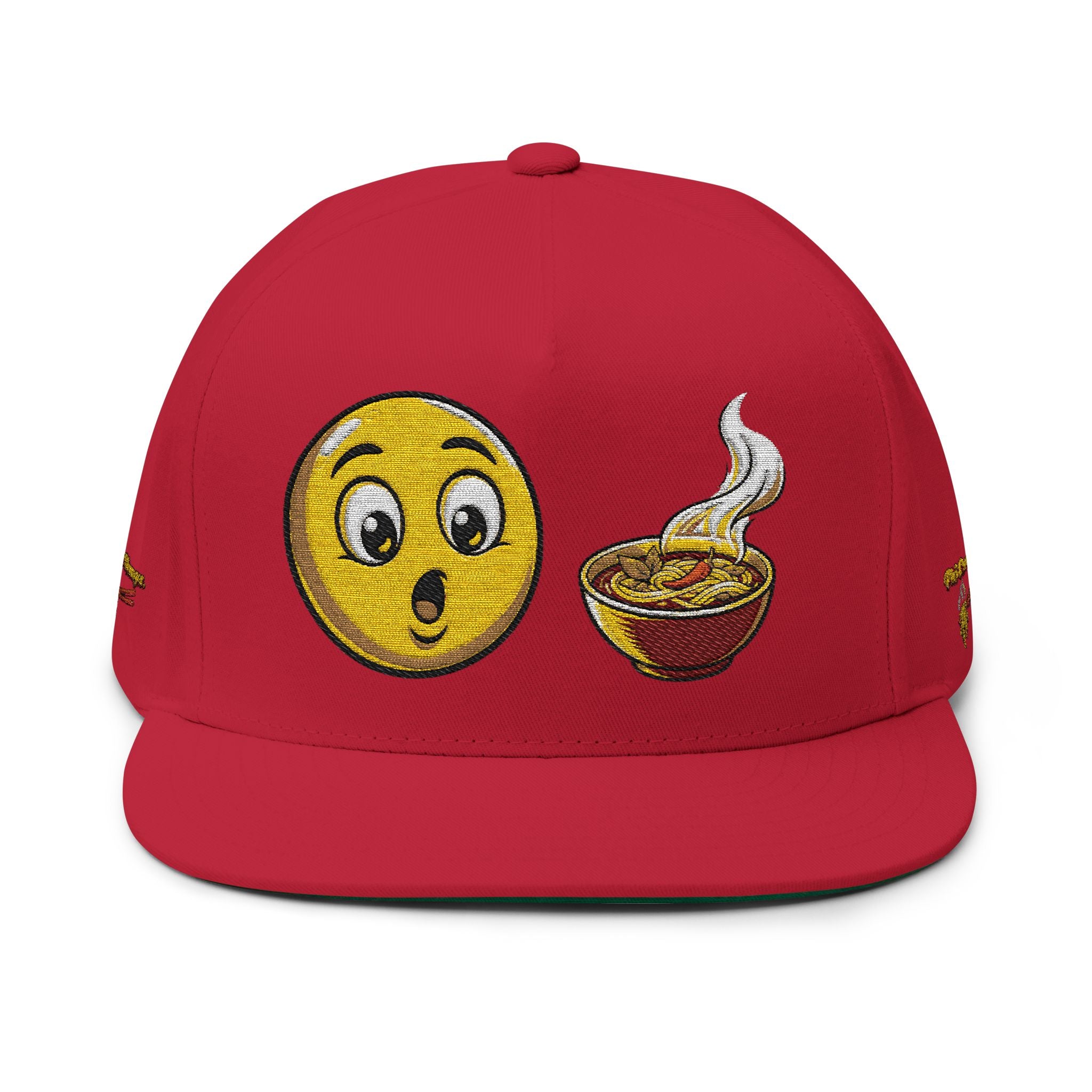 NEW*"Phở Cure Hunger." Embroidered Flat Bill Snapback