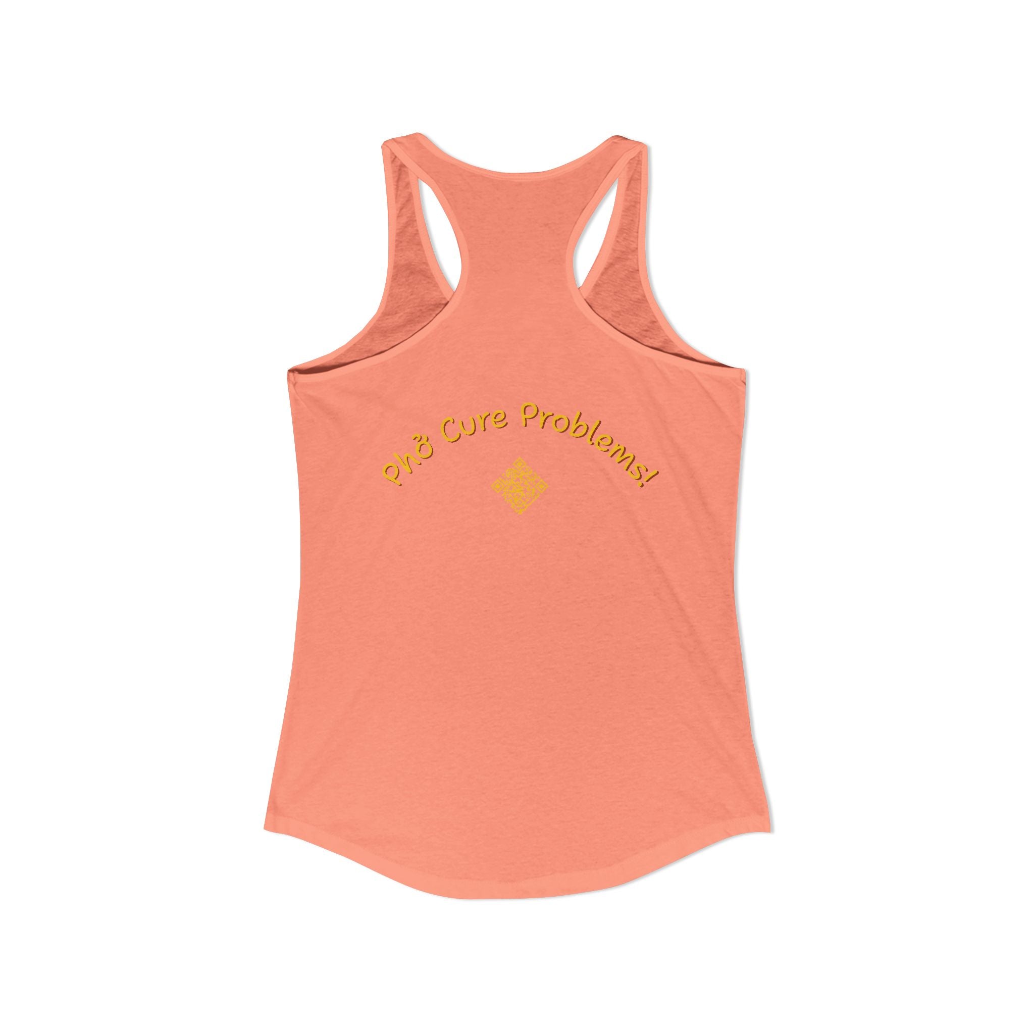 Women's "Phở Cure Problems!", "1st date!" Racerback Tank