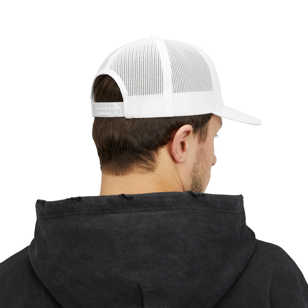 "... 1st date" Embroidered Trucker Snapback