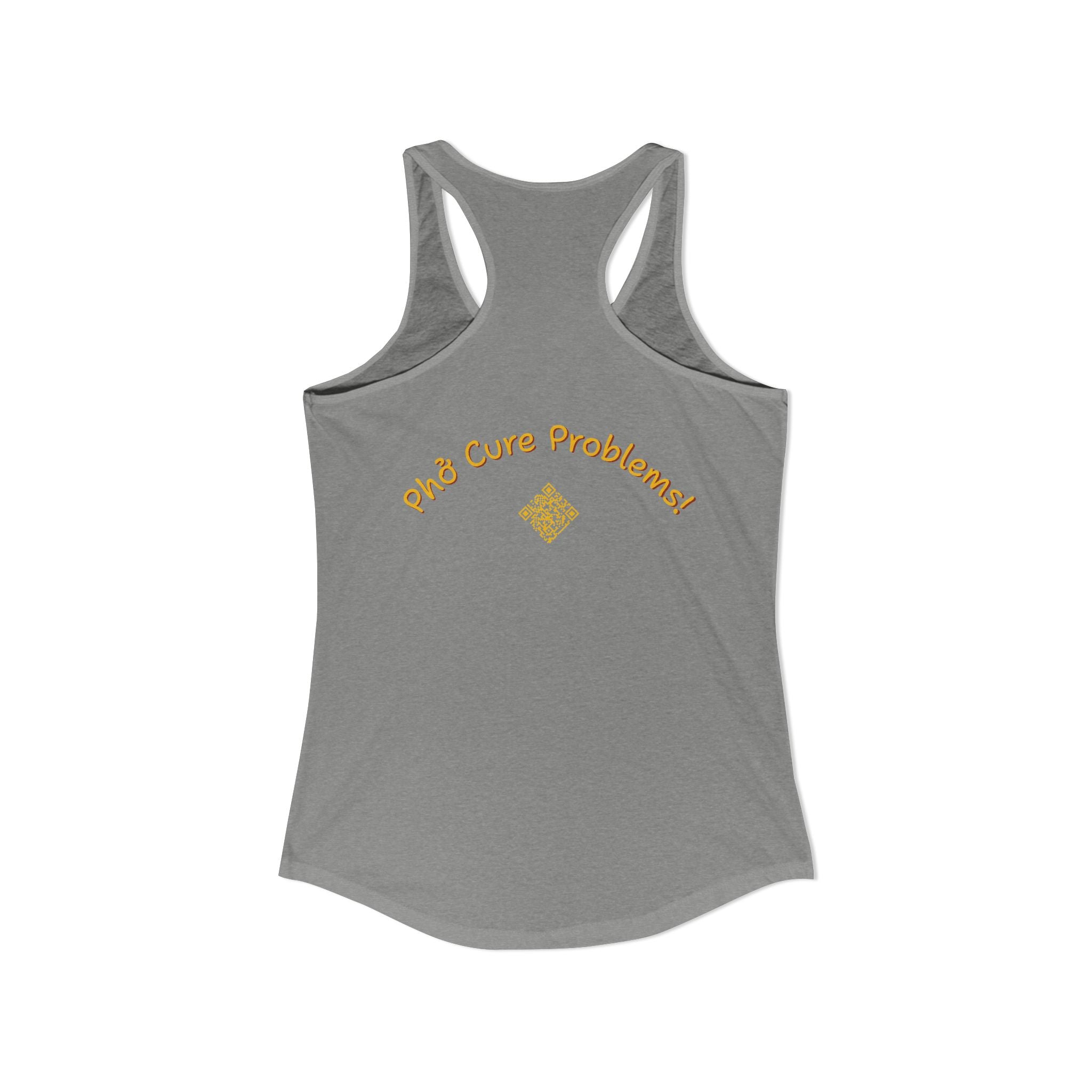 Women's "Phở Cure Problems!", "1st date!" Racerback Tank