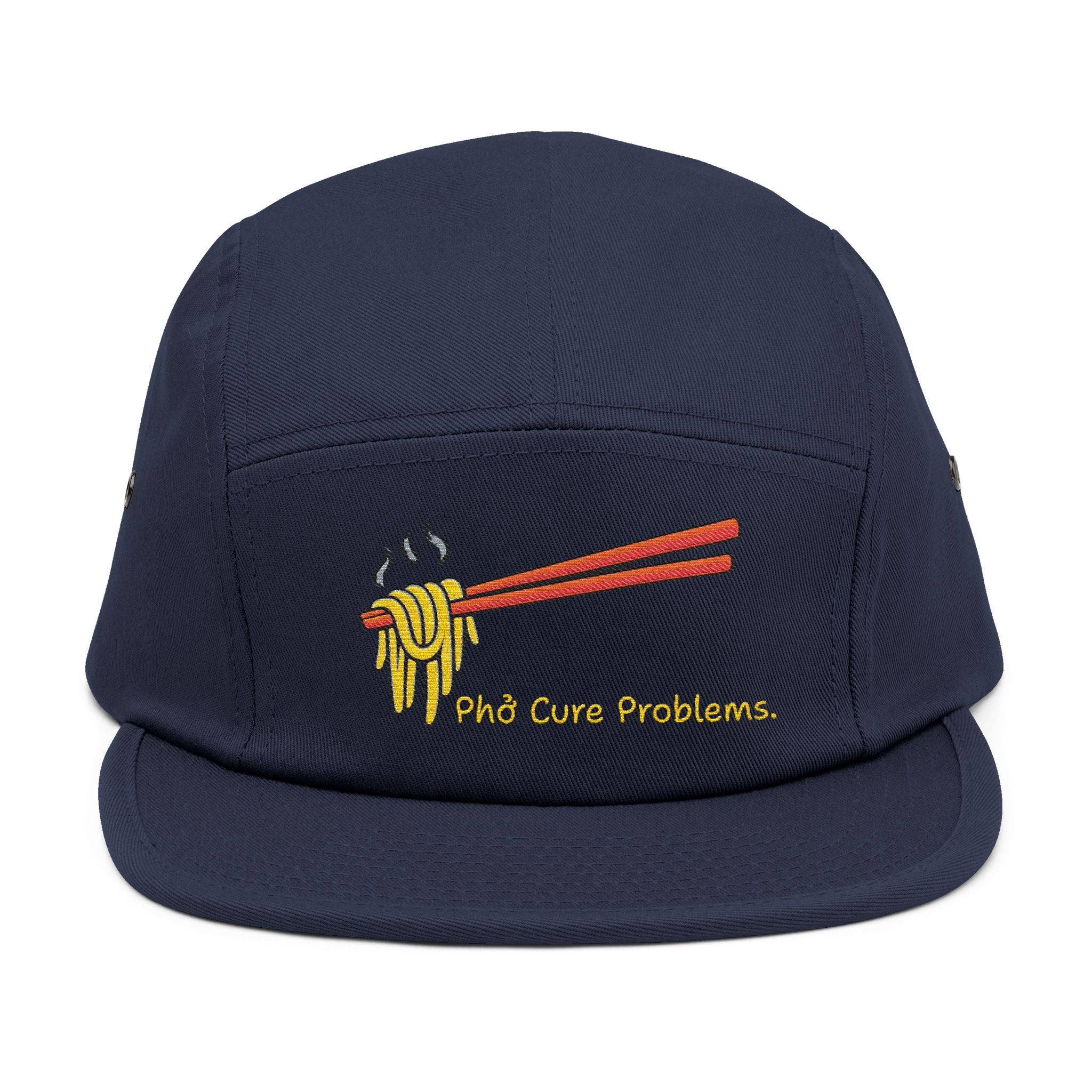 "Phở Cure Problems." Embroidered 5-Panel Cap