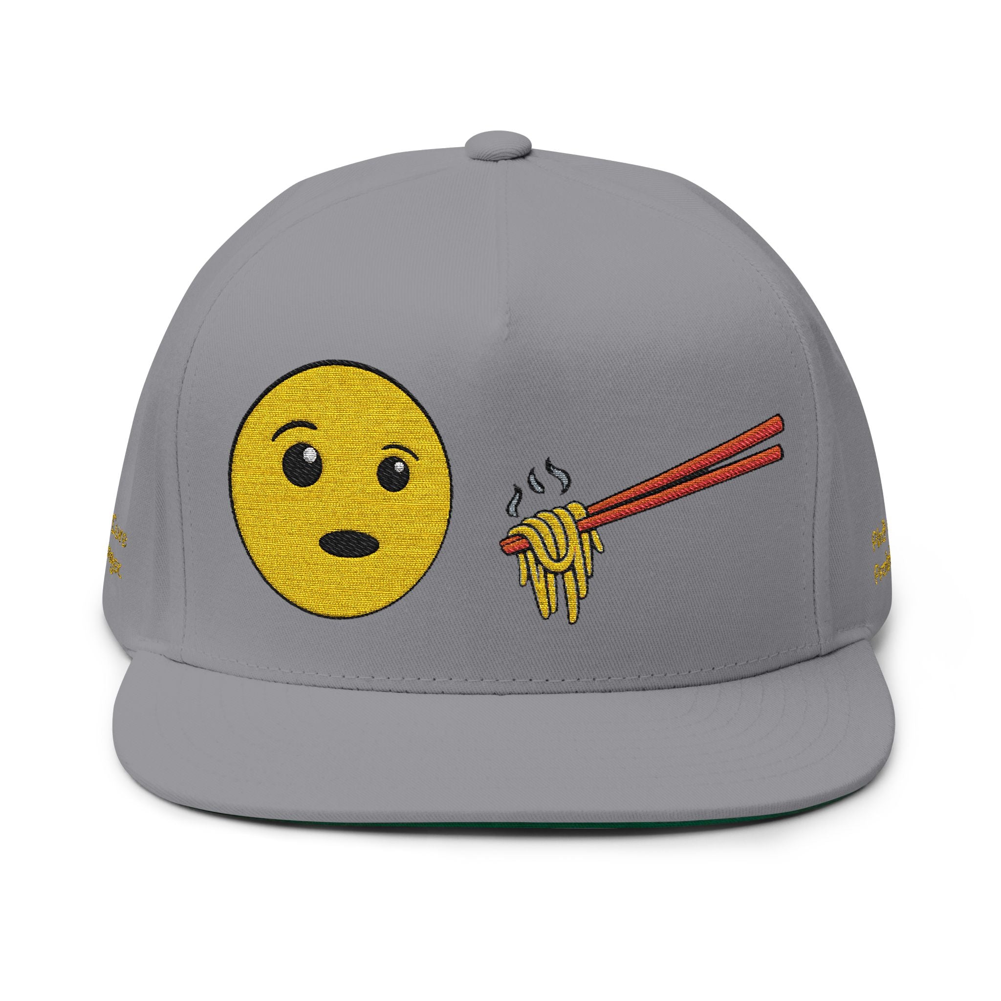 "Phở Cure Problems./Phở Cure Hunger." Embroidered Flat Bill Snapback