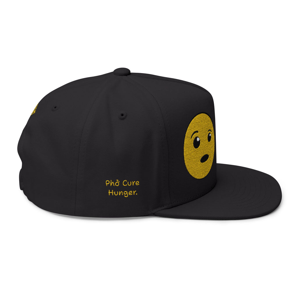 "Phở Cure Problems./Phở Cure Hunger." Embroidered Flat Bill Snapback