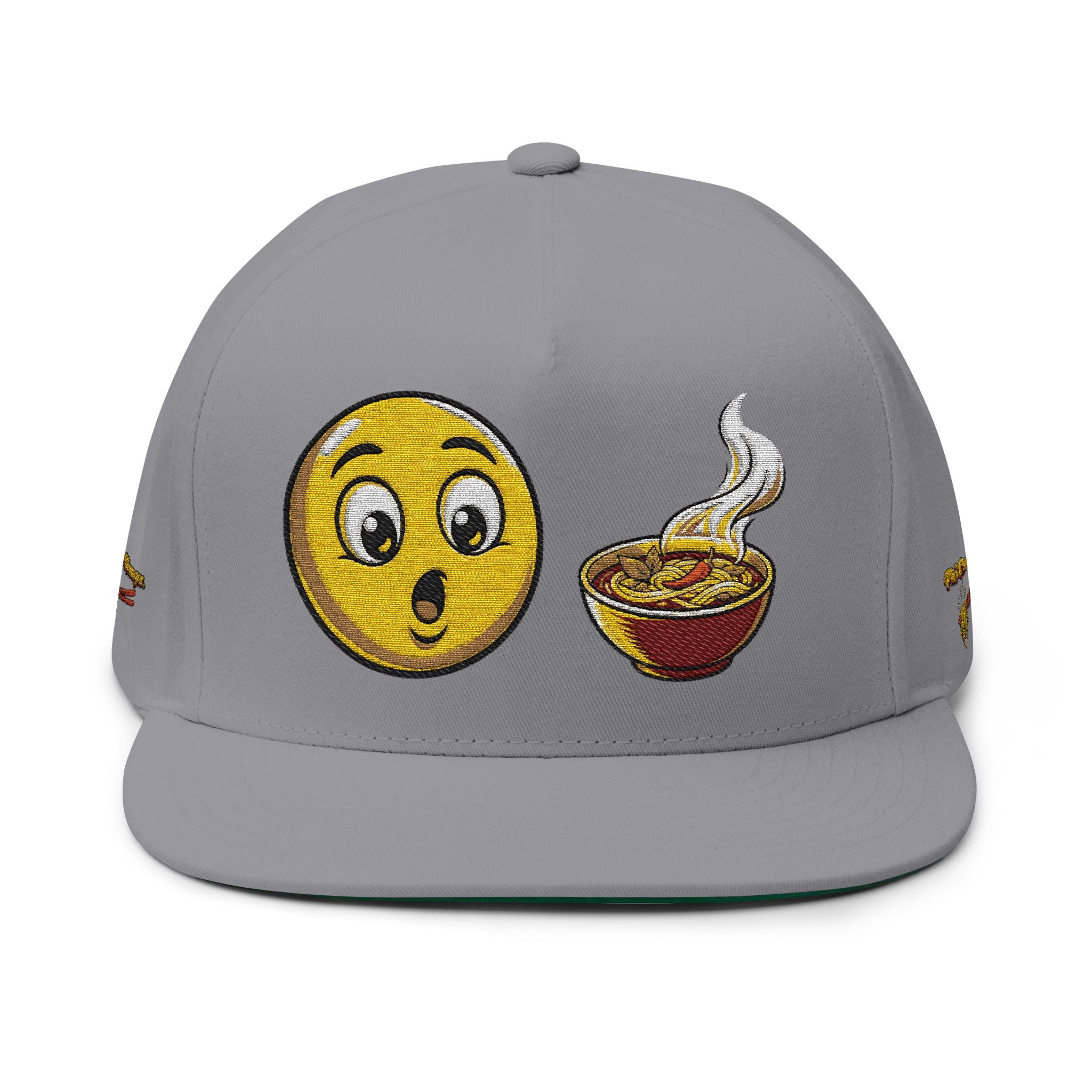 NEW*"Phở Cure Hunger." Embroidered Flat Bill Snapback