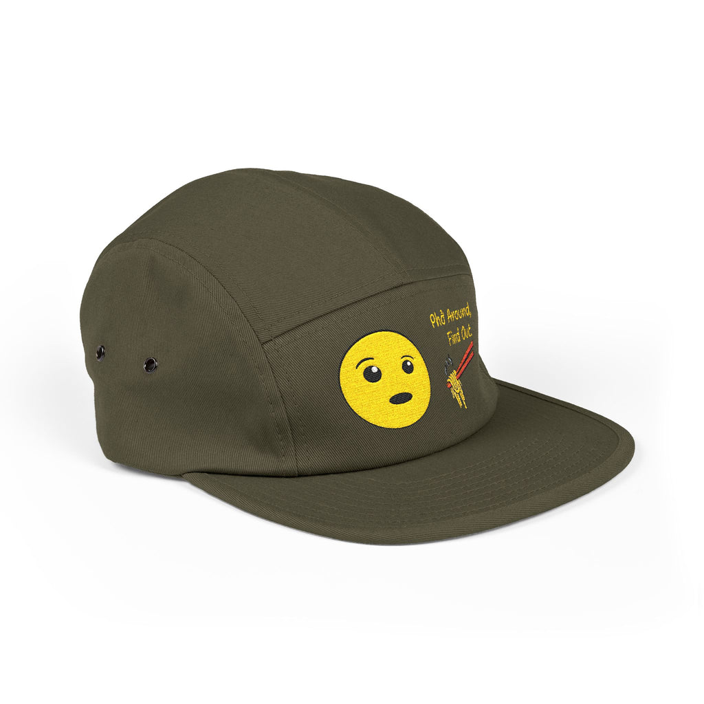 "Phở Around, Find Out." Embroidered 5-Panel Cap