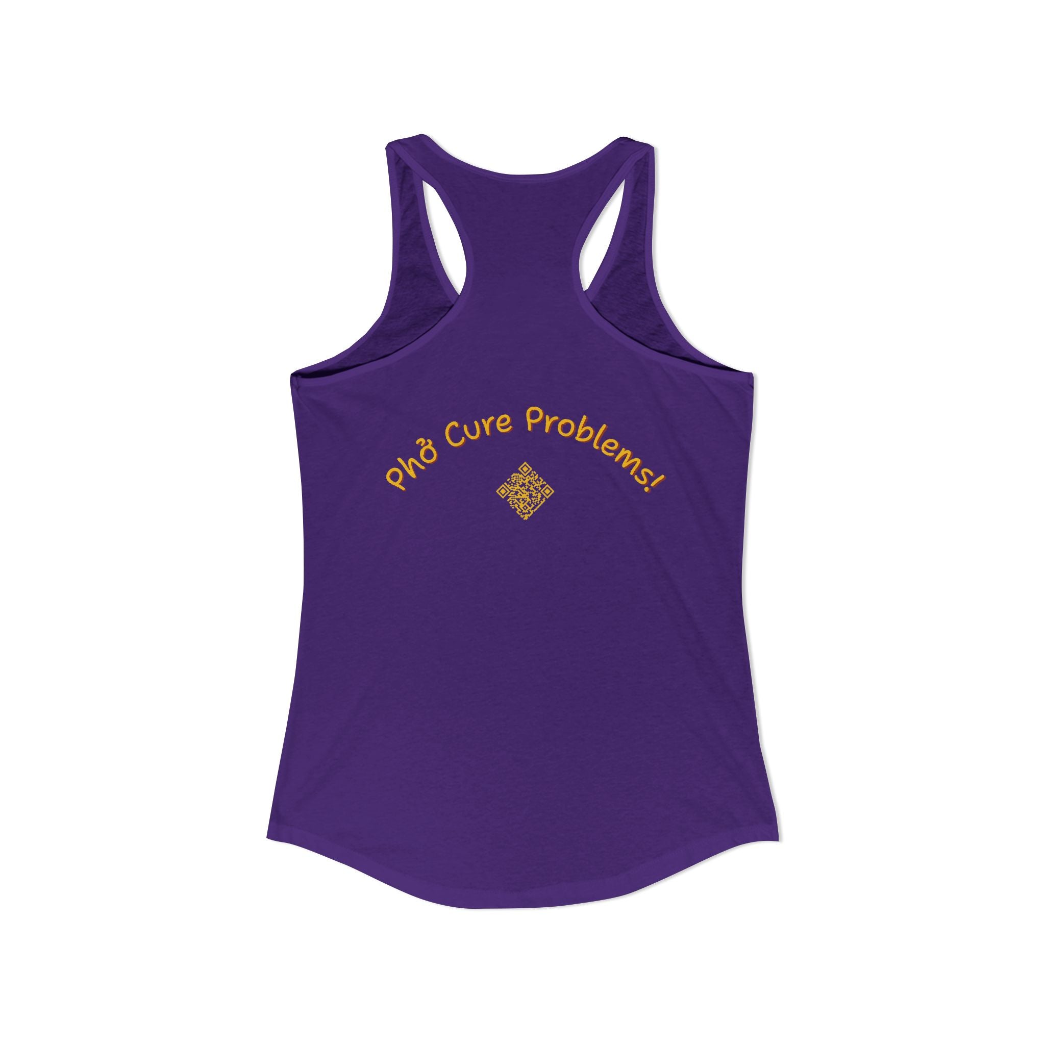 Women's "Phở Cure Problems!", "1st date!" Racerback Tank