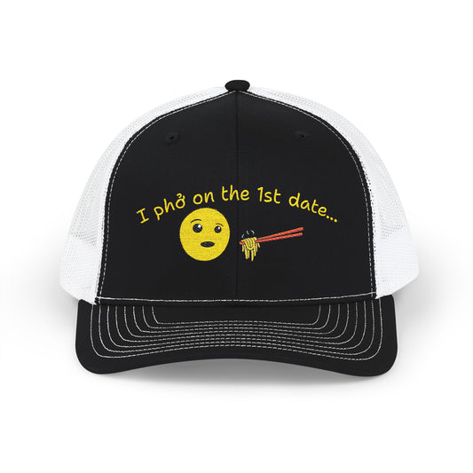 "First date" Snapback Trucker Cap