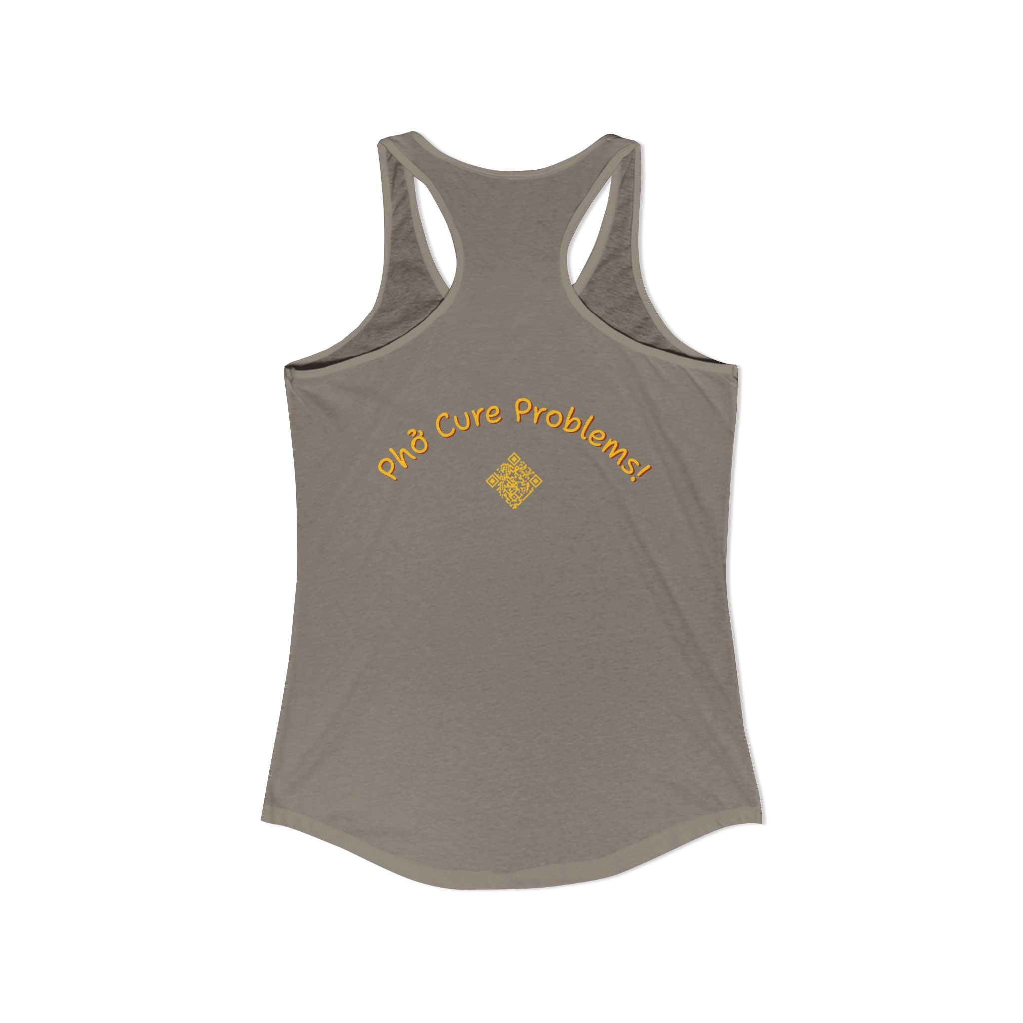 Women's "Phở Cure Problems!", "1st date!" Racerback Tank