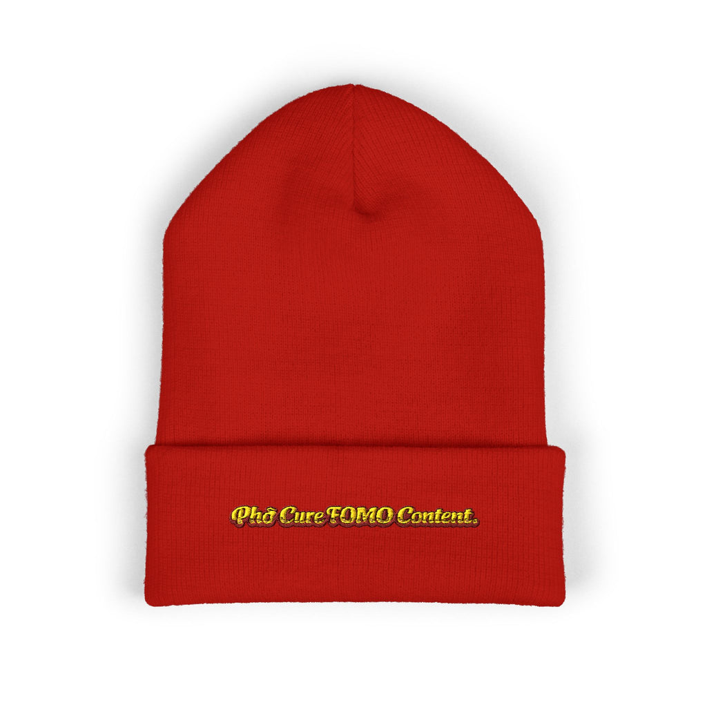 *Clearance Item* "Phở Cure FOMO Content." Cuffed Beanie