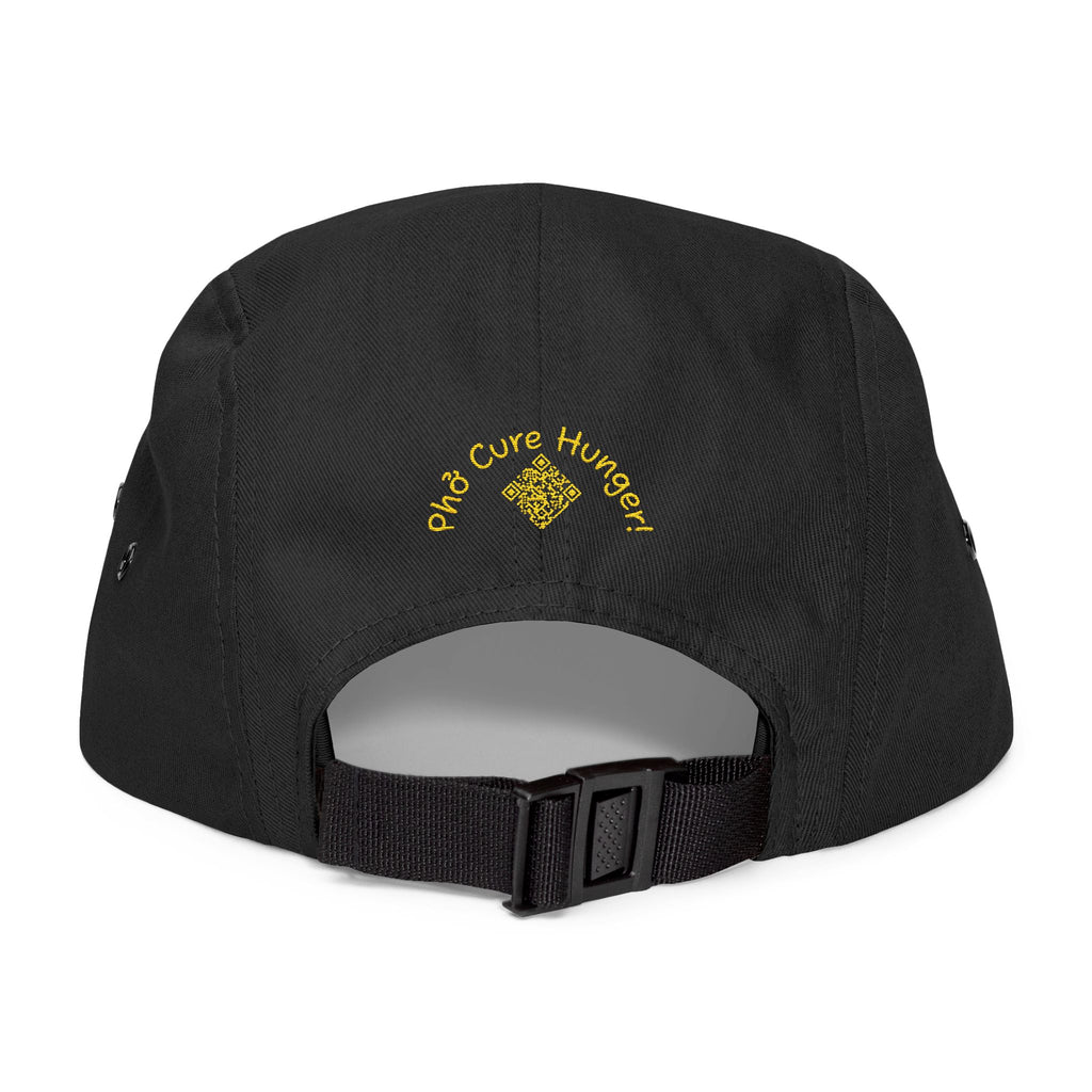 "Phở Cure Hunger." Embroidered 5-Panel Cap