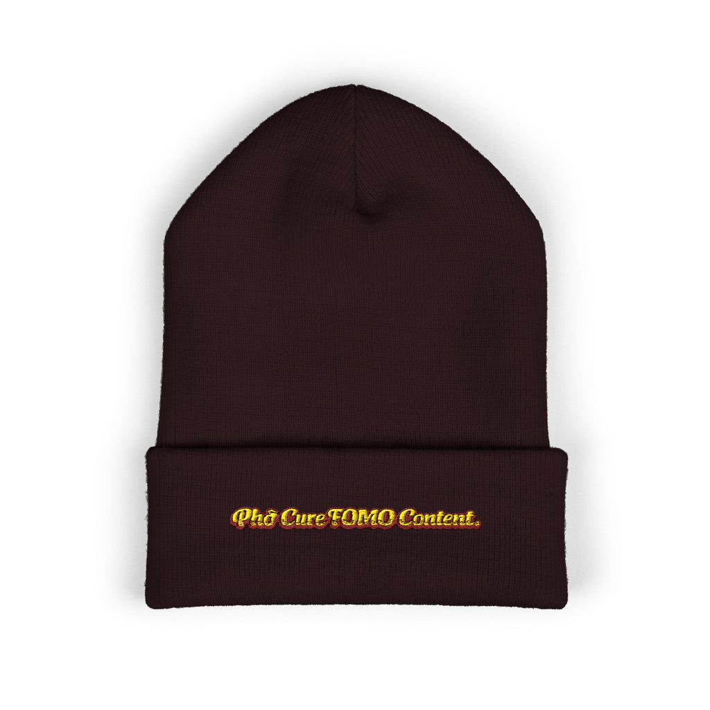 *Clearance Item* "Phở Cure FOMO Content." Cuffed Beanie