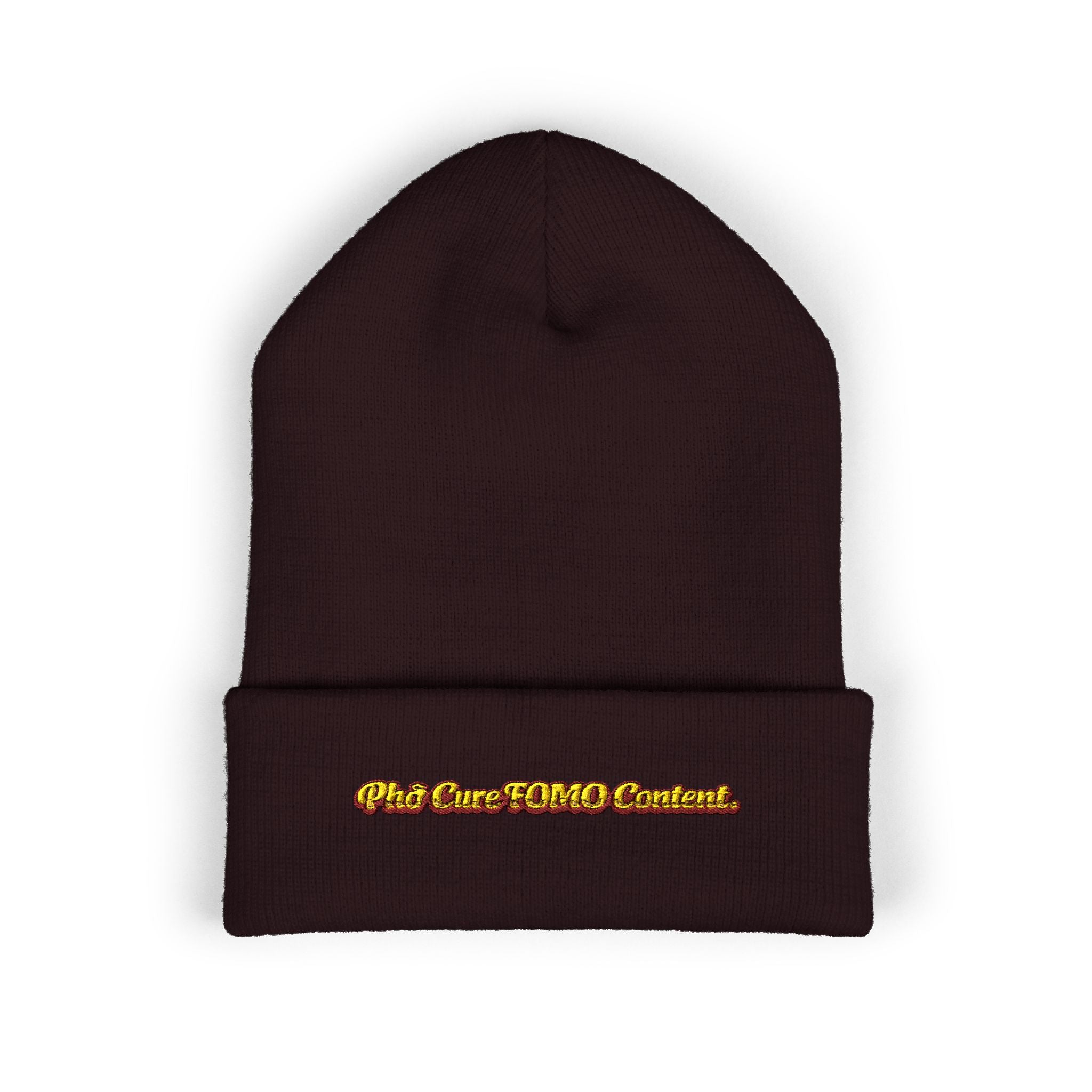 *Clearance Item* "Phở Cure FOMO Content." Cuffed Beanie