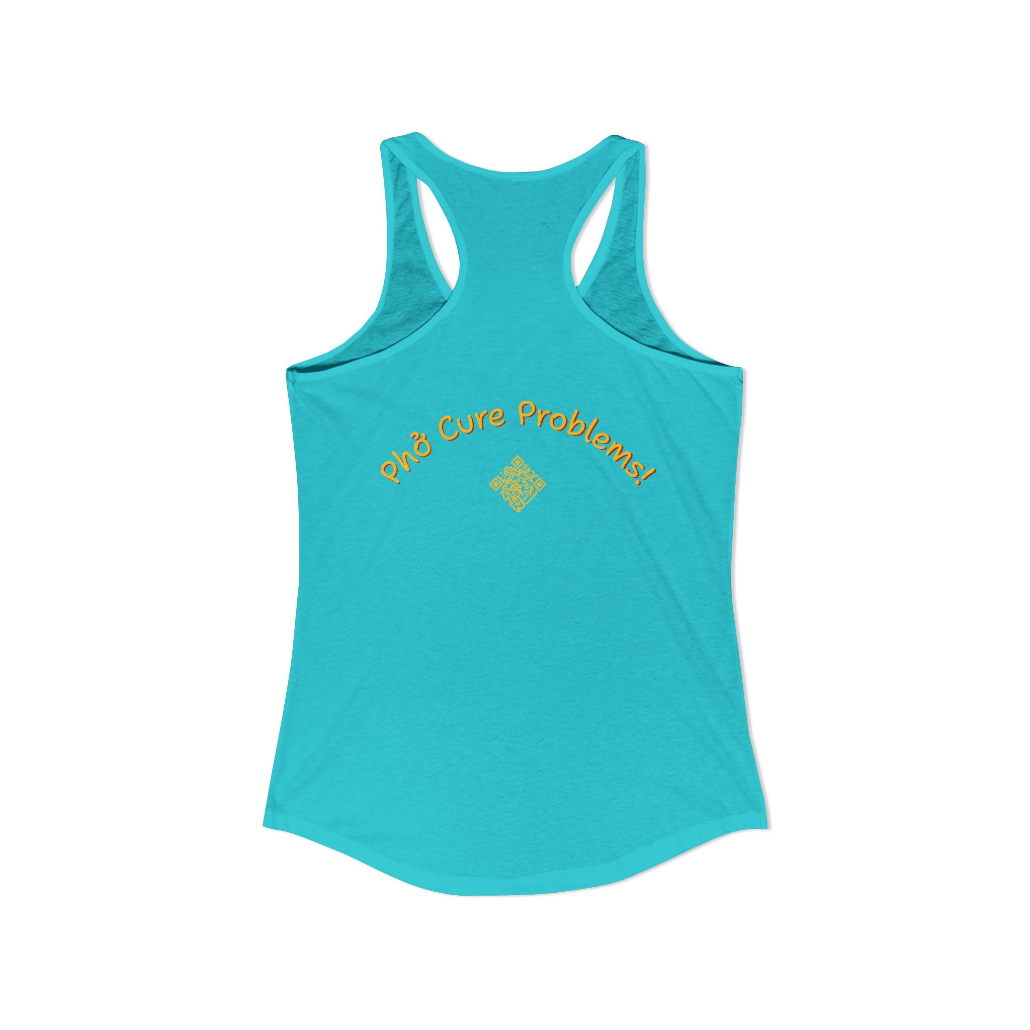 Women's "Phở Cure Problems!", "1st date!" Racerback Tank