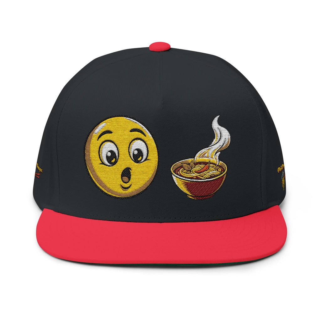 NEW*"Phở Cure Hunger." Embroidered Flat Bill Snapback