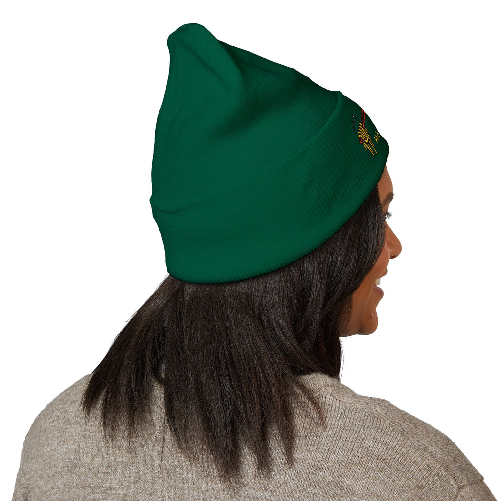 *Clearance Item* Embroidered "Phở Cure Hunger." Cuffed Beanie