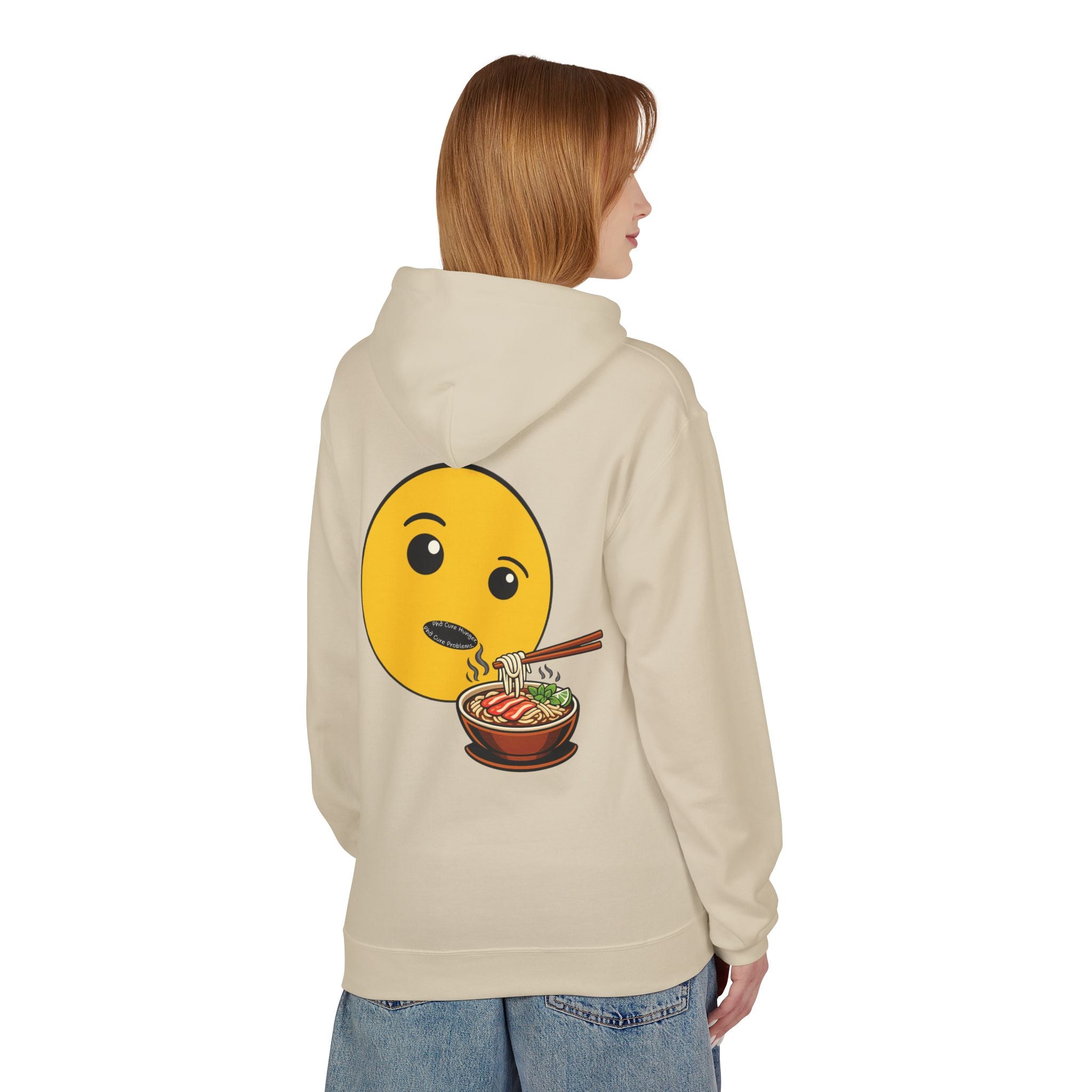 "Phở Cure Hunger. Phở Cure Problems."  Pullover Hoodie