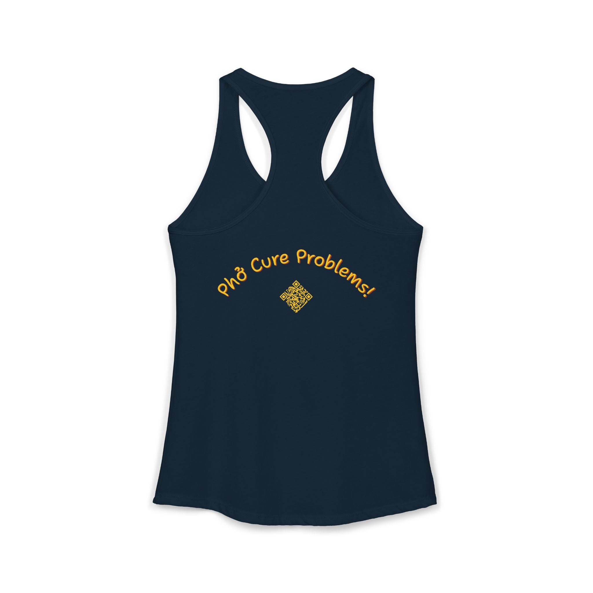 Women's "Phở Cure Problems!", "1st date!" Racerback Tank