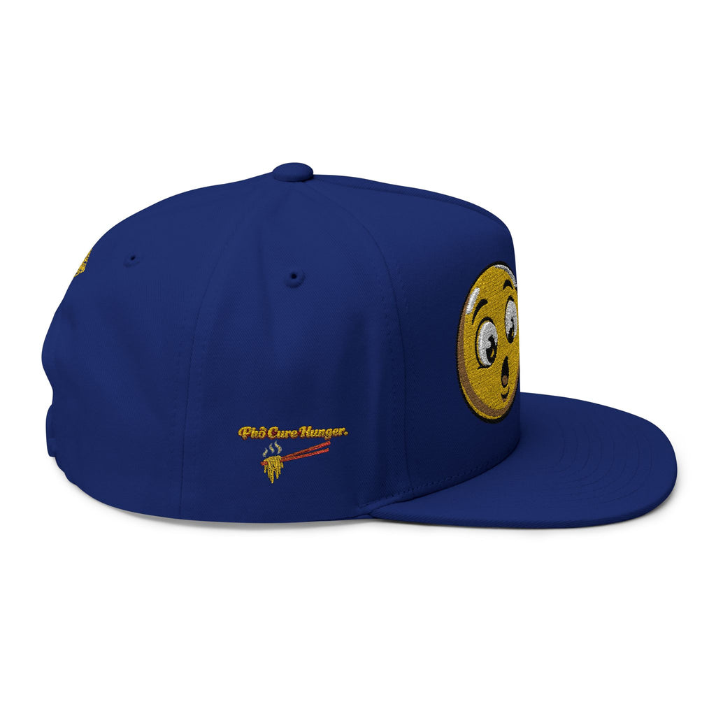 NEW*"Phở Cure Hunger." Embroidered Flat Bill Snapback