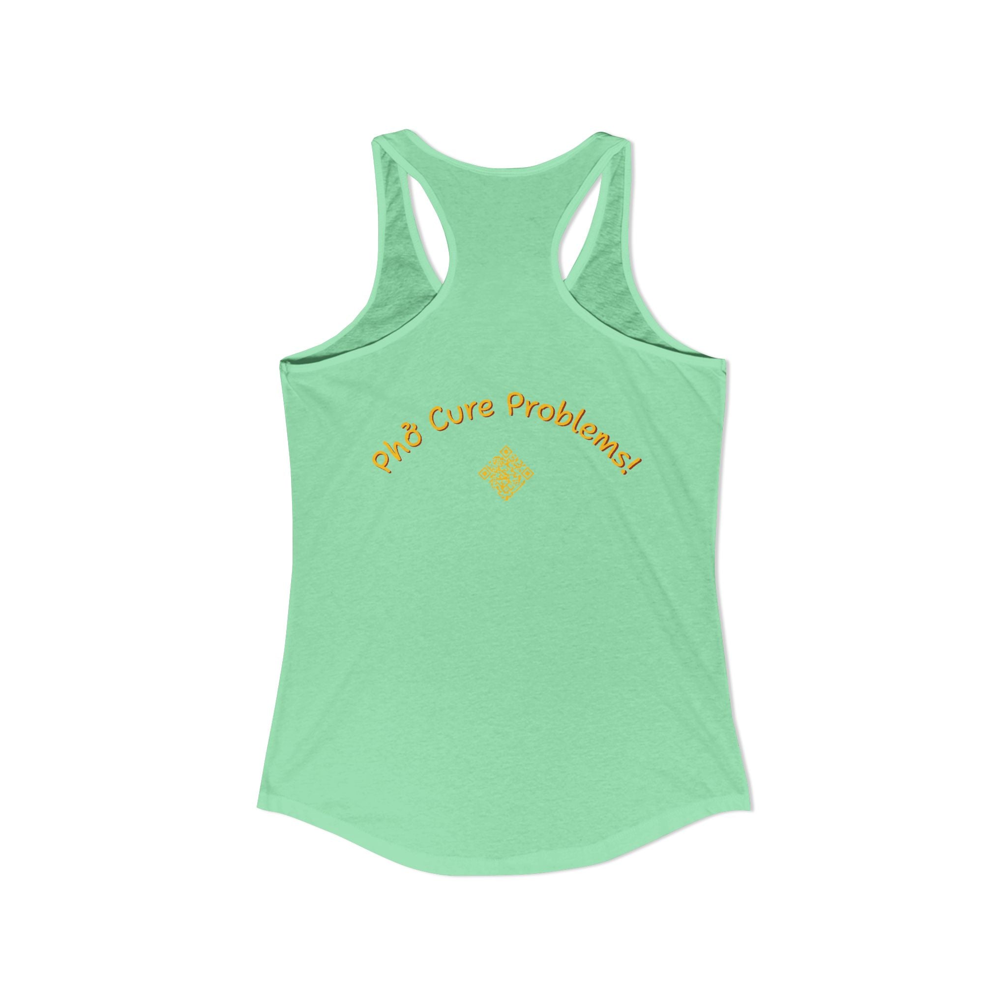 Women's "Phở Cure Problems!", "1st date!" Racerback Tank
