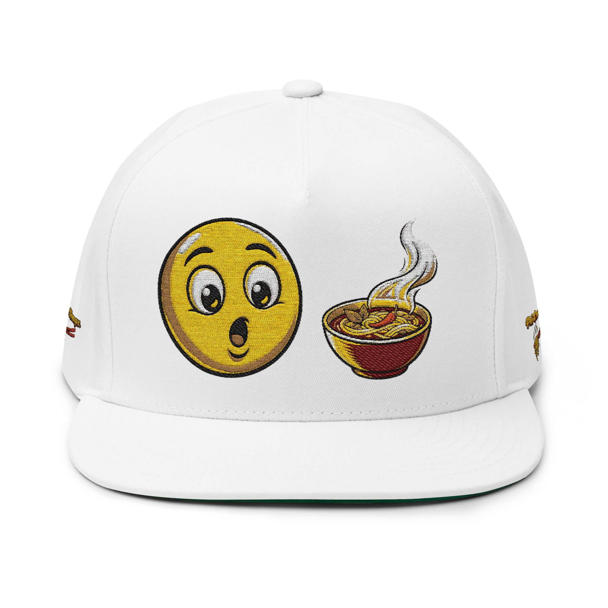 NEW*"Phở Cure Hunger." Embroidered Flat Bill Snapback