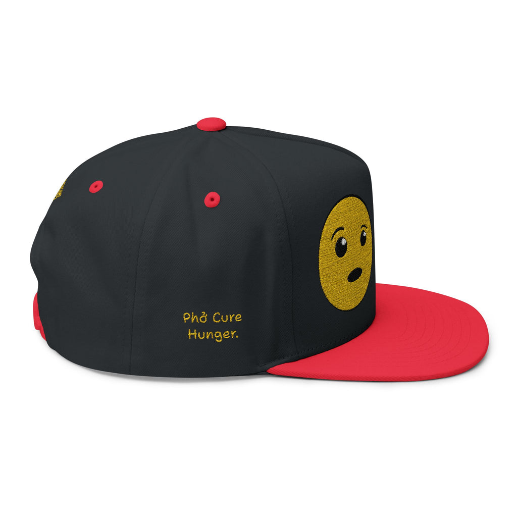 "Phở Cure Problems./Phở Cure Hunger." Embroidered Flat Bill Snapback