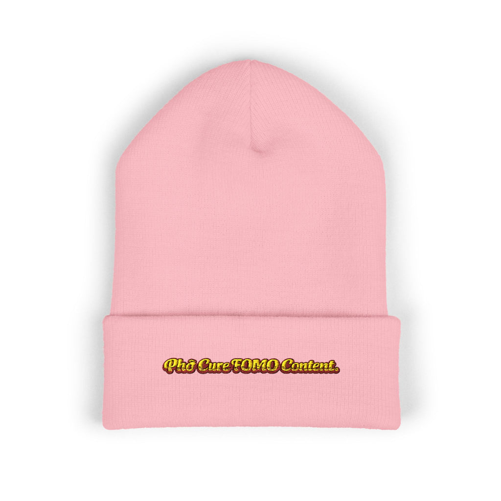 *Clearance Item* "Phở Cure FOMO Content." Cuffed Beanie