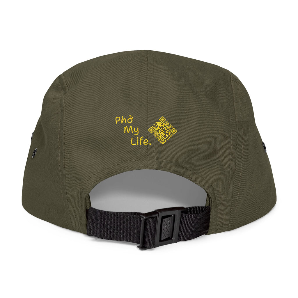 The "Phở My Life." Embroidered 5-Panel Cap