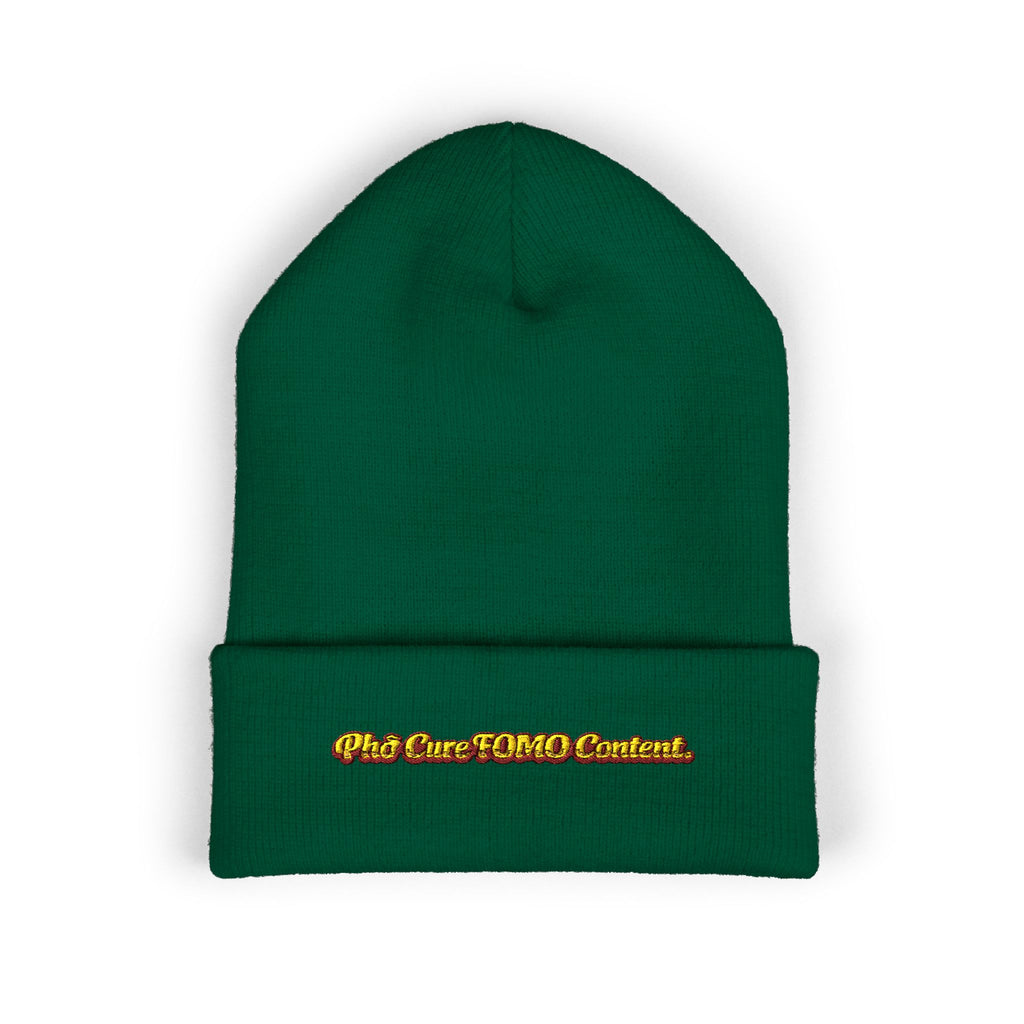 *Clearance Item* "Phở Cure FOMO Content." Cuffed Beanie