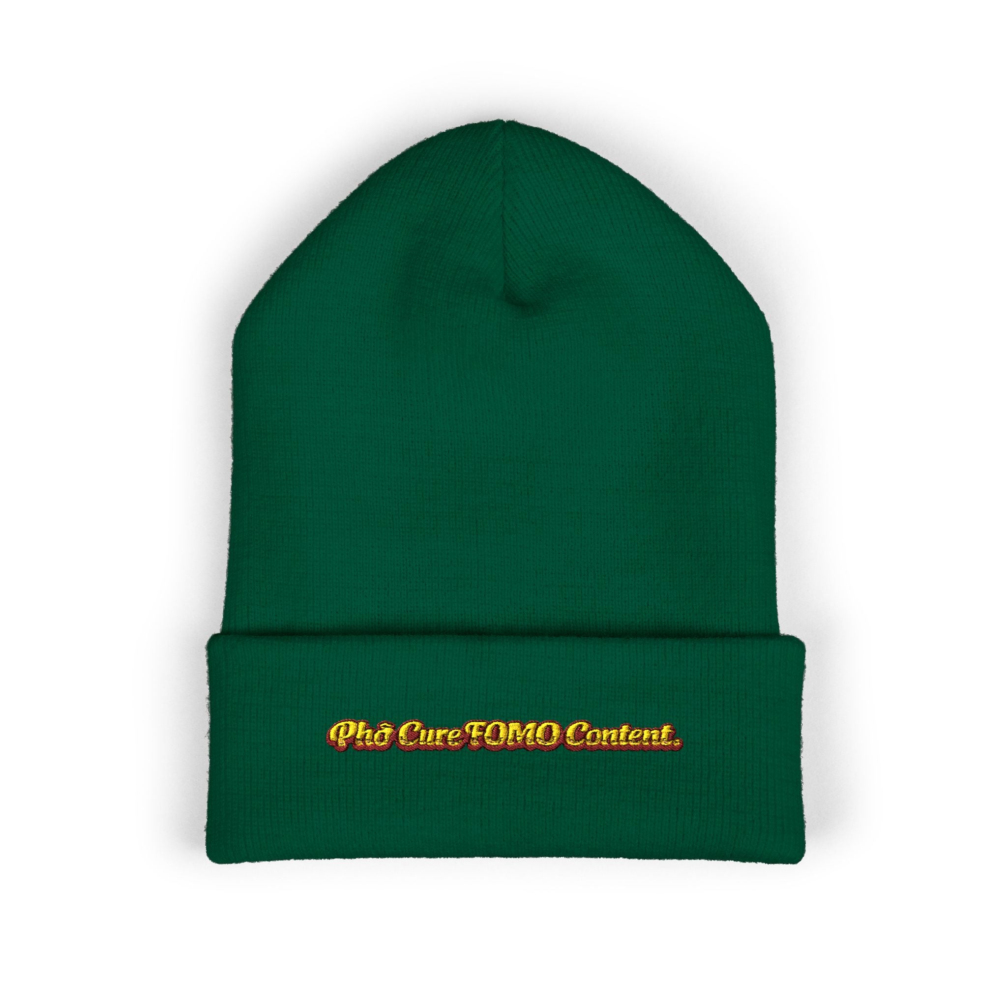 *Clearance Item* "Phở Cure FOMO Content." Cuffed Beanie