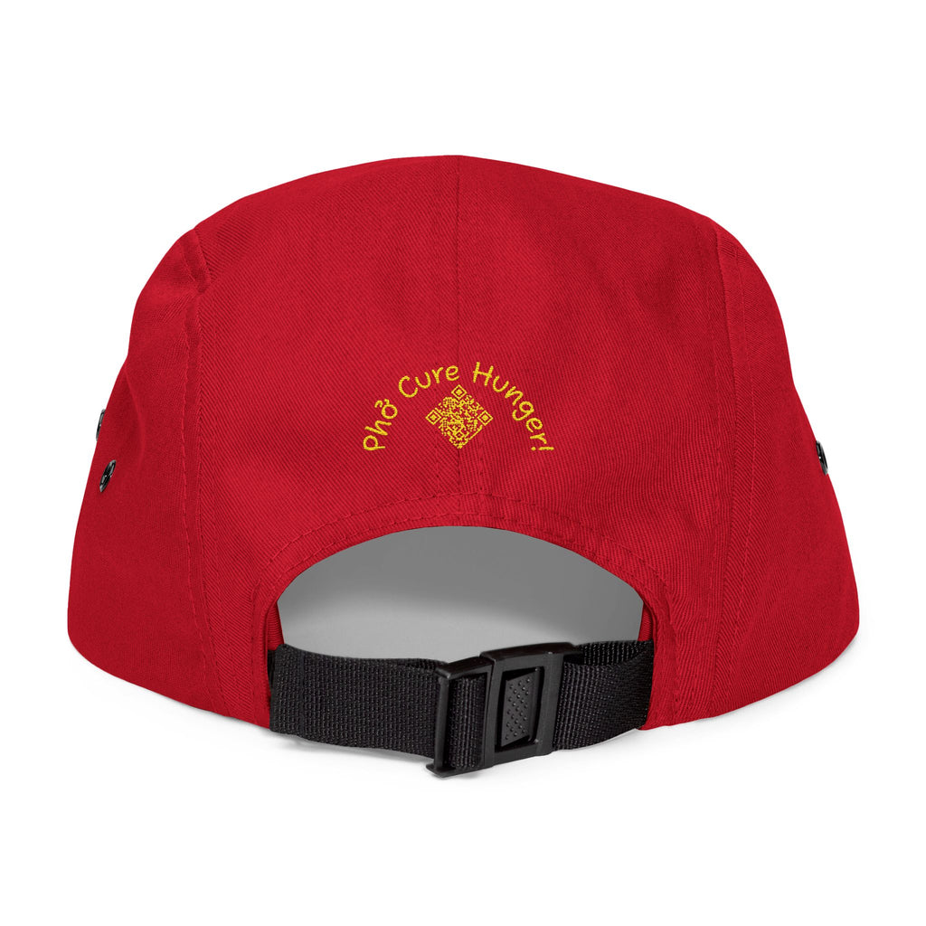 "Phở Cure Hunger." Embroidered 5-Panel Cap