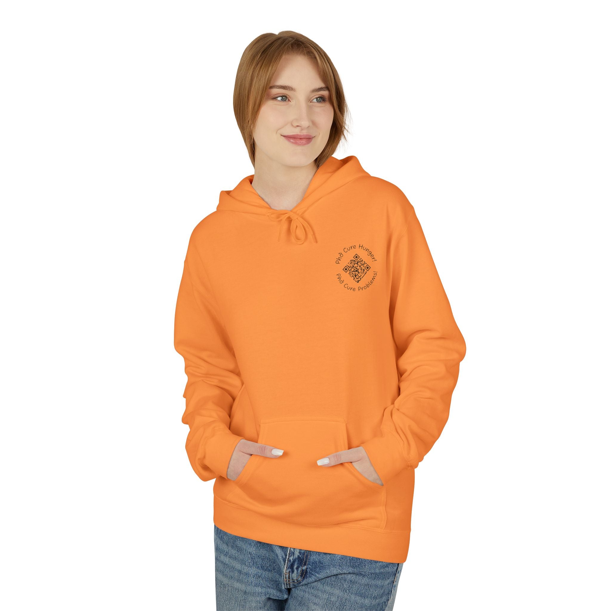 *Clearance Item* "Phở Cure Hunger./Phở Cure Problems."  Pullover Hoodie
