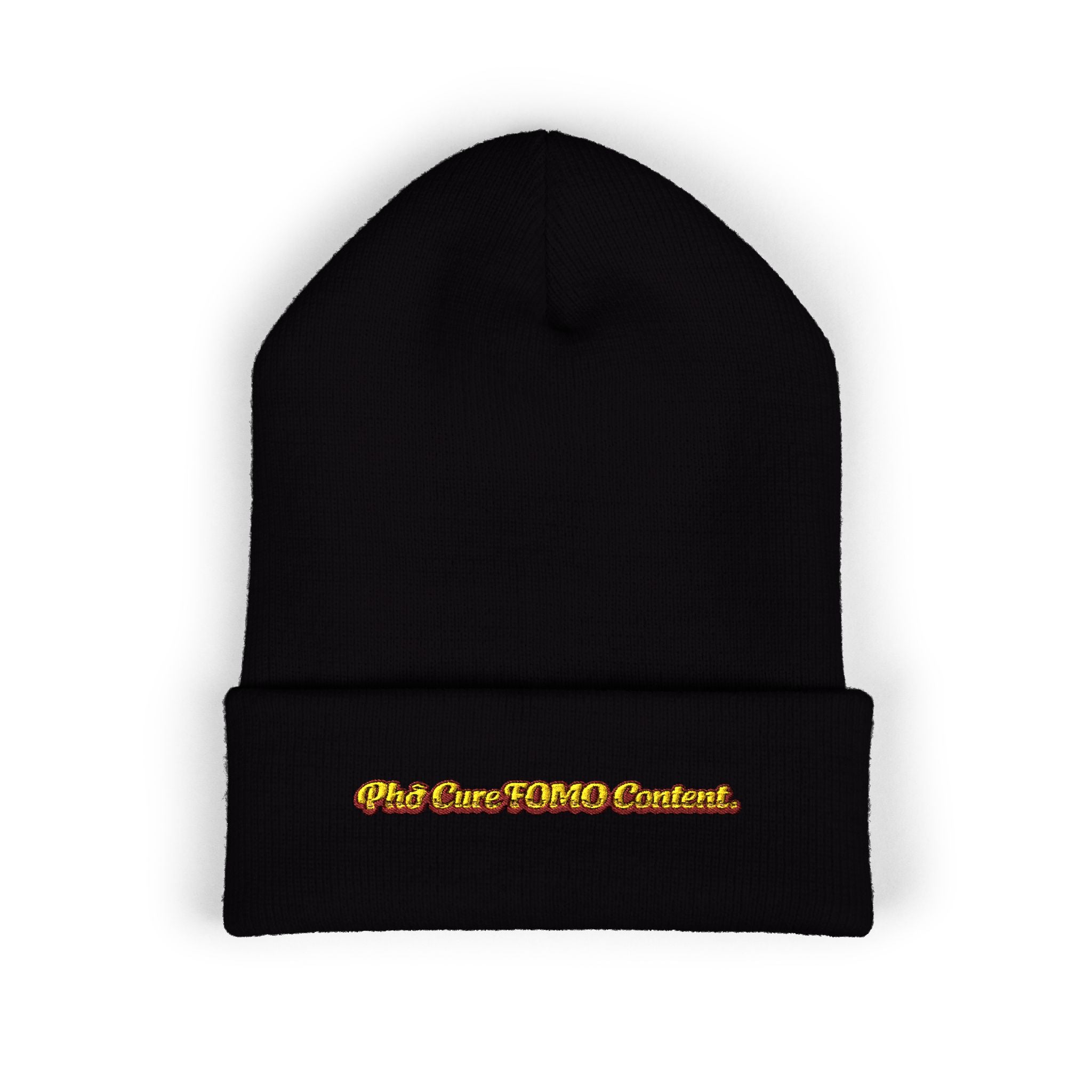 *Clearance Item* "Phở Cure FOMO Content." Cuffed Beanie