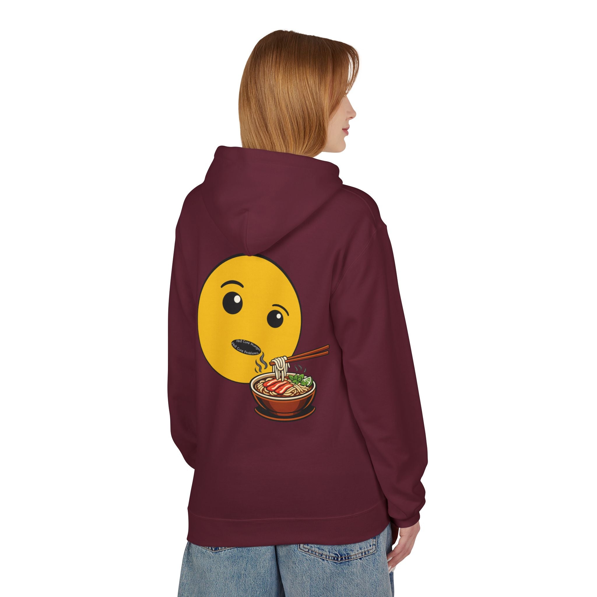 "Phở Cure Hunger. Phở Cure Problems."  Pullover Hoodie