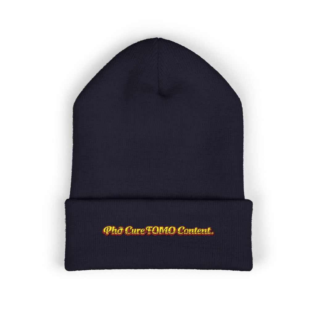 *Clearance Item* "Phở Cure FOMO Content." Cuffed Beanie