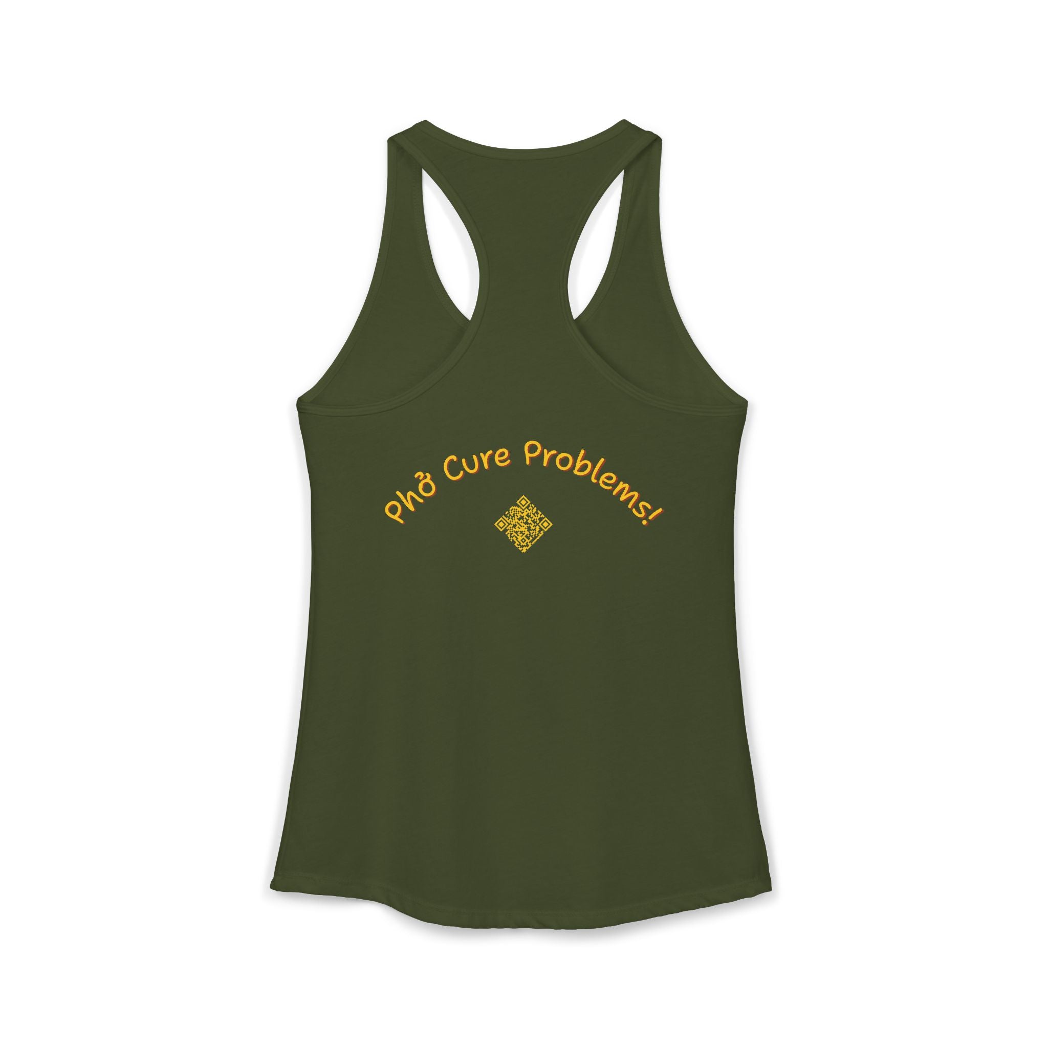 Women's "Phở Cure Problems!", "1st date!" Racerback Tank