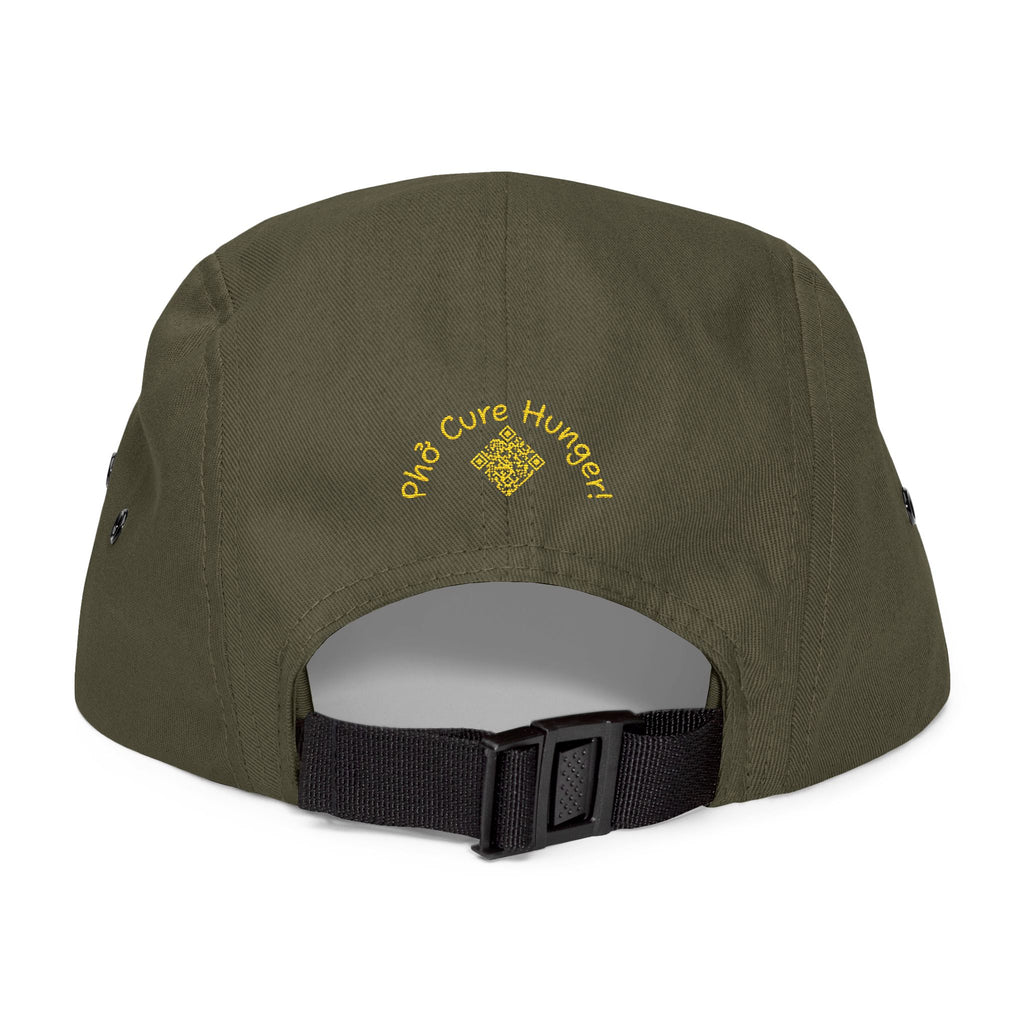 "Phở Cure Hunger." Embroidered 5-Panel Cap