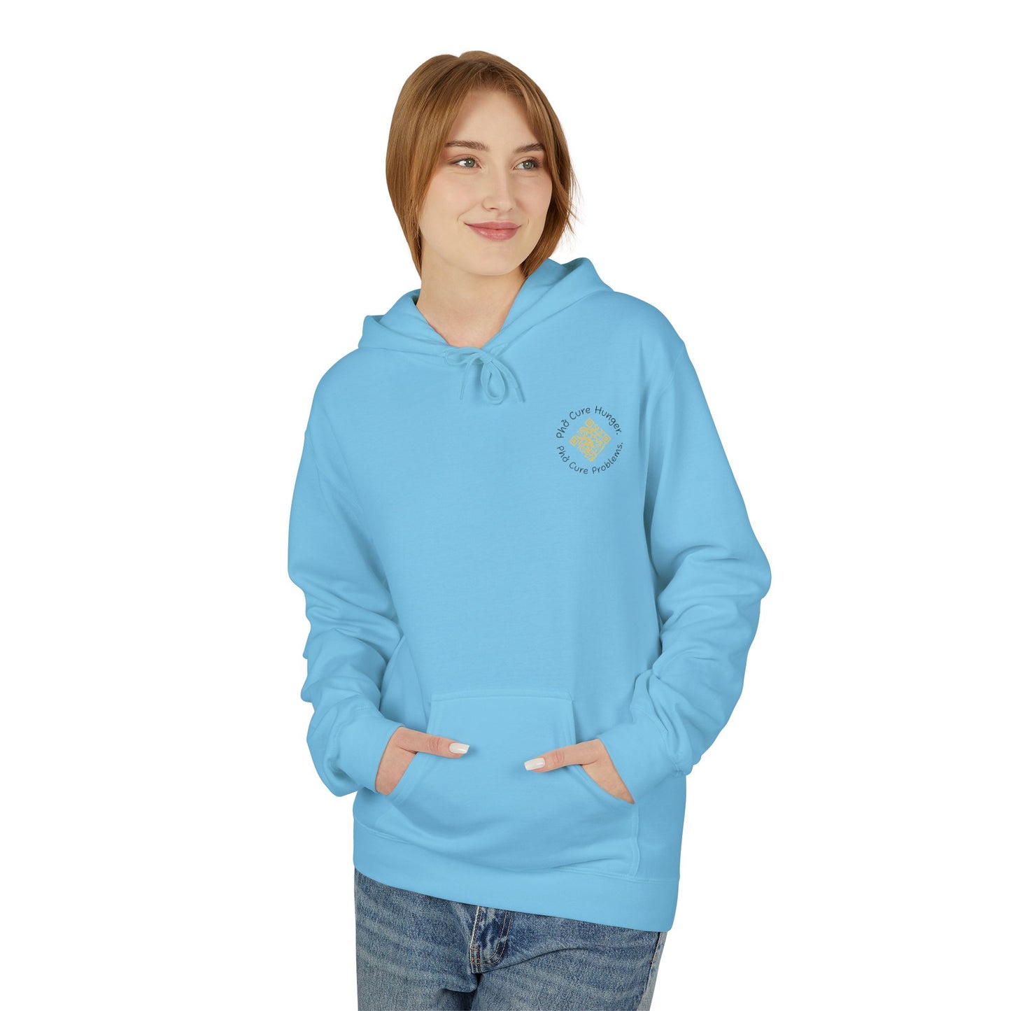 "Phở Cure Hunger. Phở Cure Problems."  Pullover Hoodie