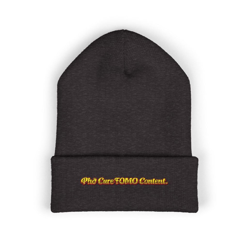 *Clearance Item* "Phở Cure FOMO Content." Cuffed Beanie