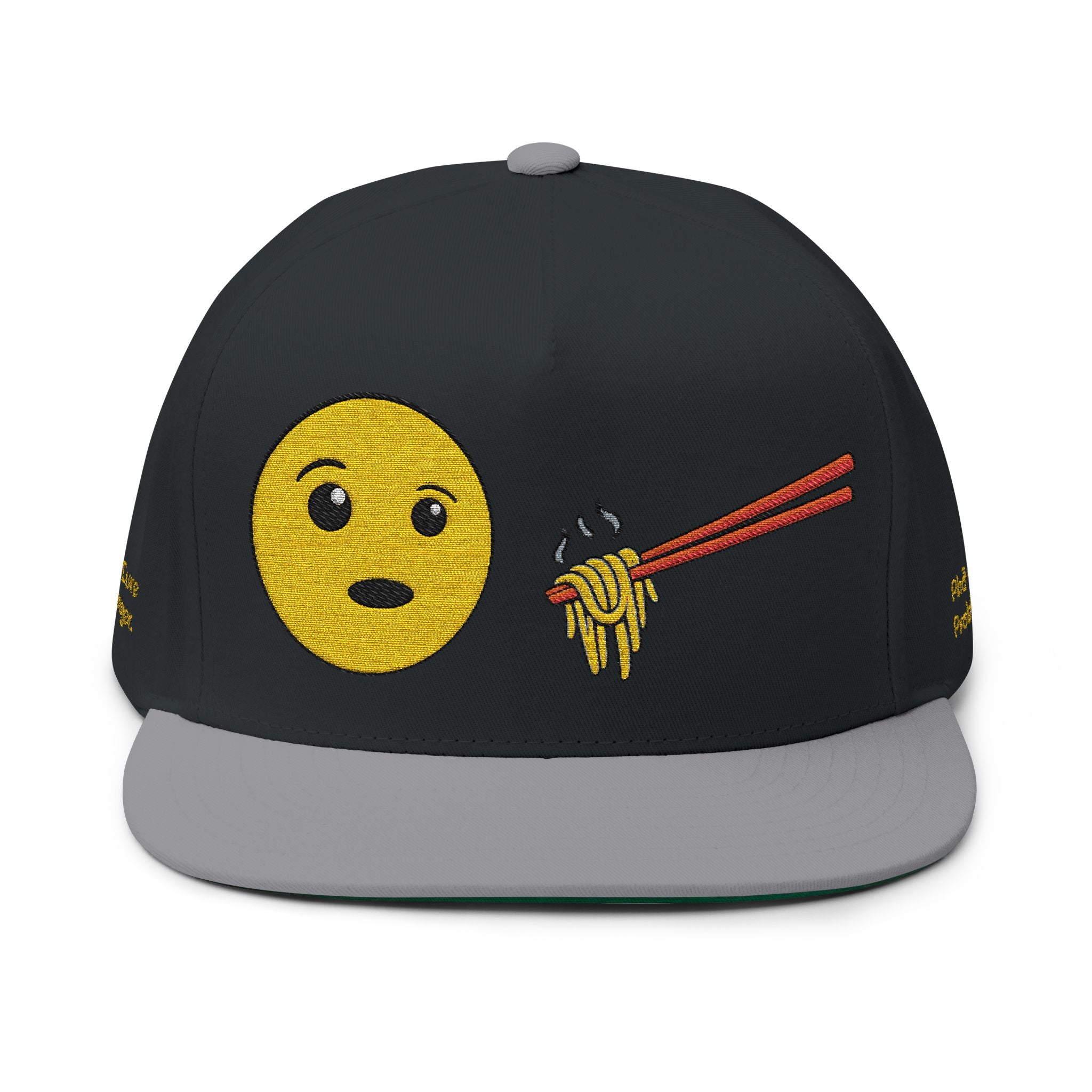 "Phở Cure Problems./Phở Cure Hunger." Embroidered Flat Bill Snapback
