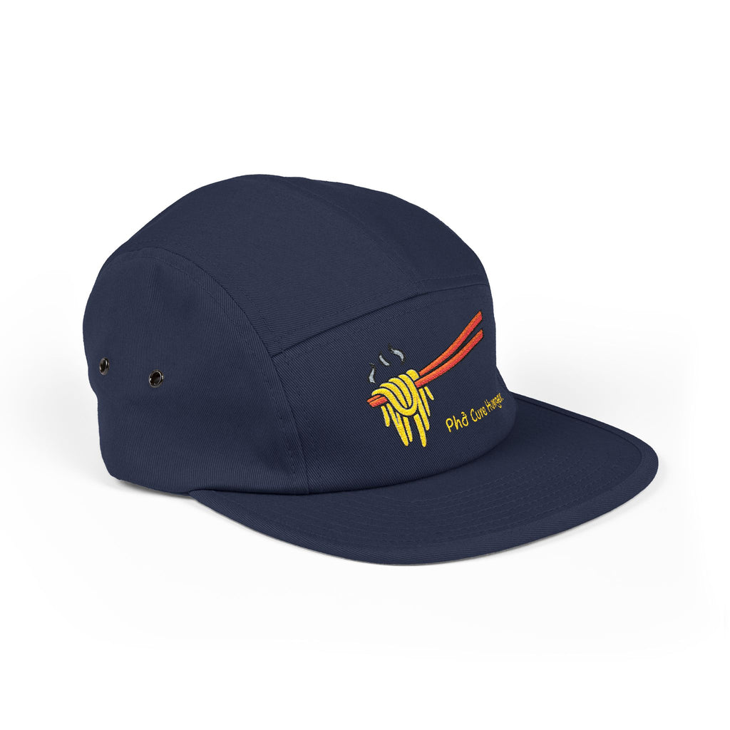 "Phở Cure Hunger." Embroidered 5-Panel Cap