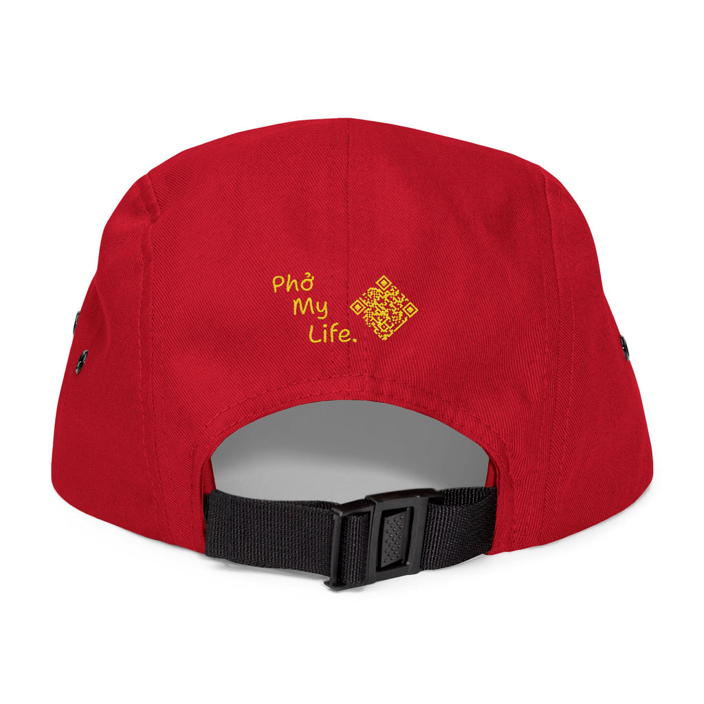 The "Phở My Life." Embroidered 5-Panel Cap
