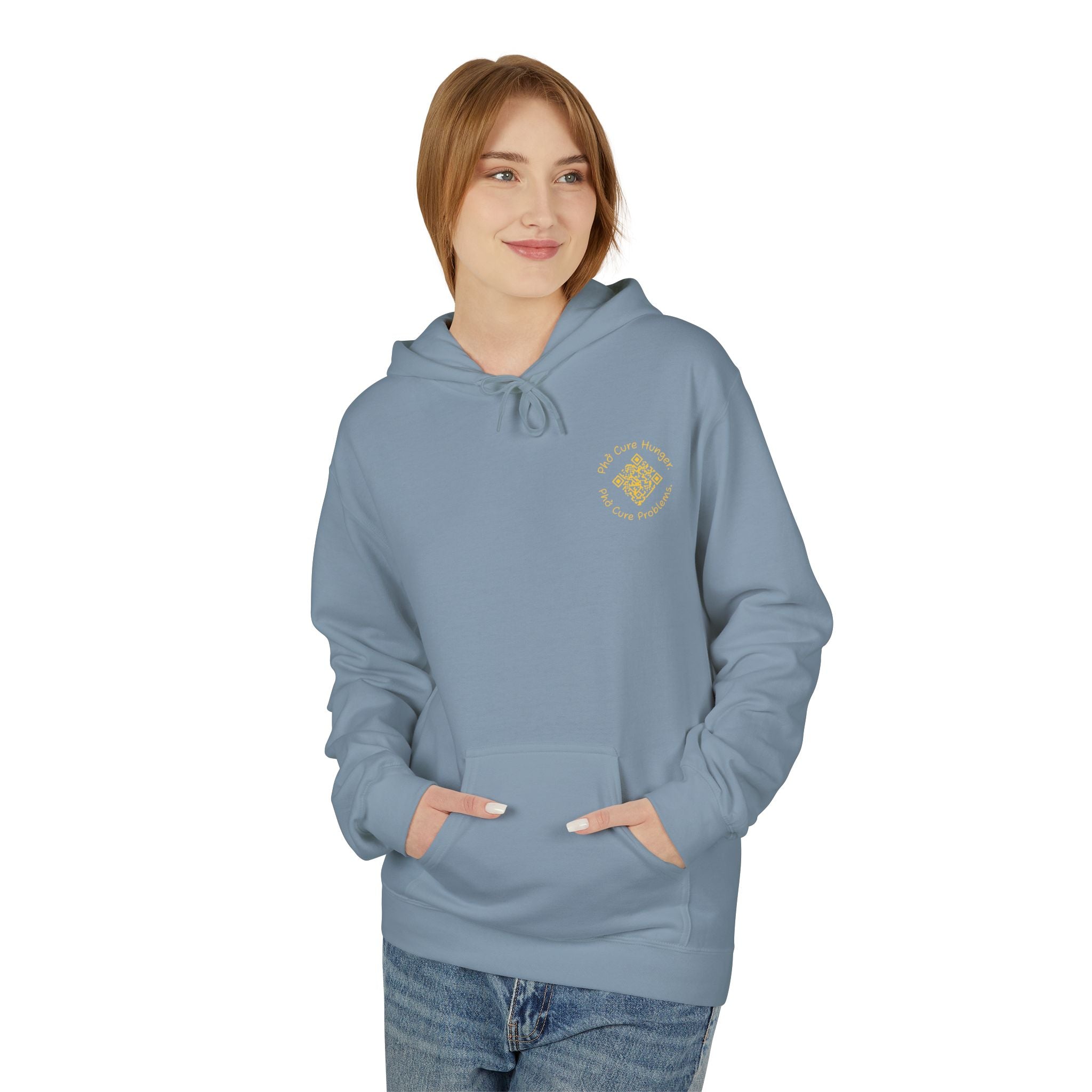 *Clearance Item* "Phở Cure Hunger./Phở Cure Problems."  Pullover Hoodie