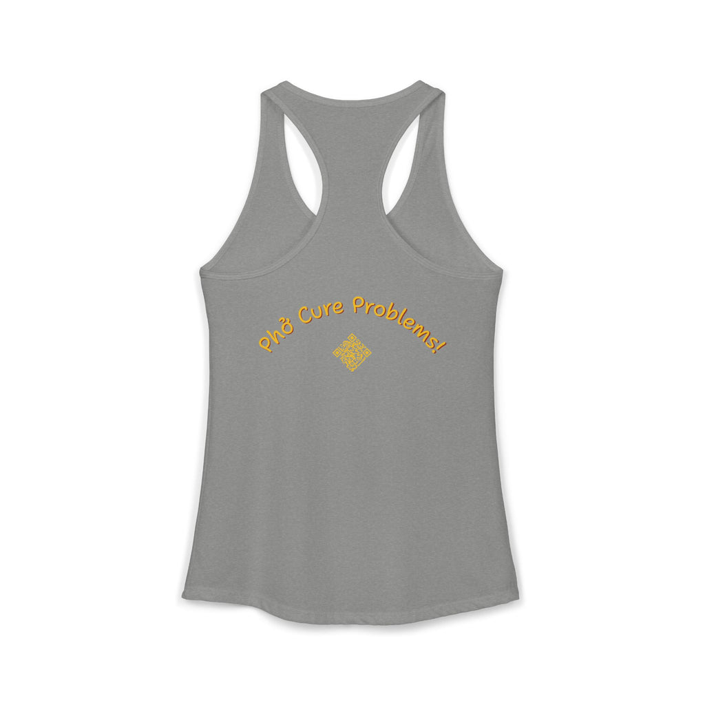 Women's "Phở Cure Problems!", "1st date!" Racerback Tank