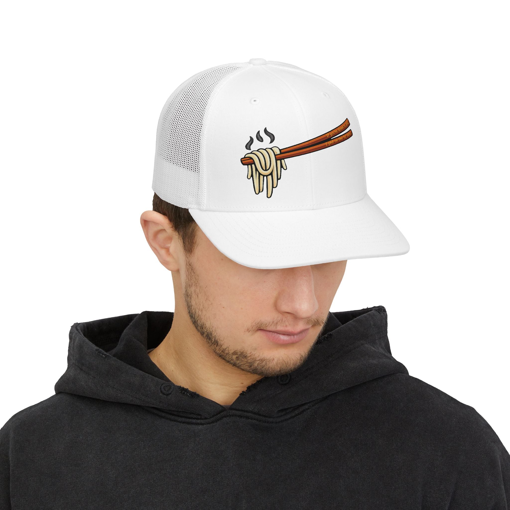"... 1st date" Embroidered Trucker Snapback